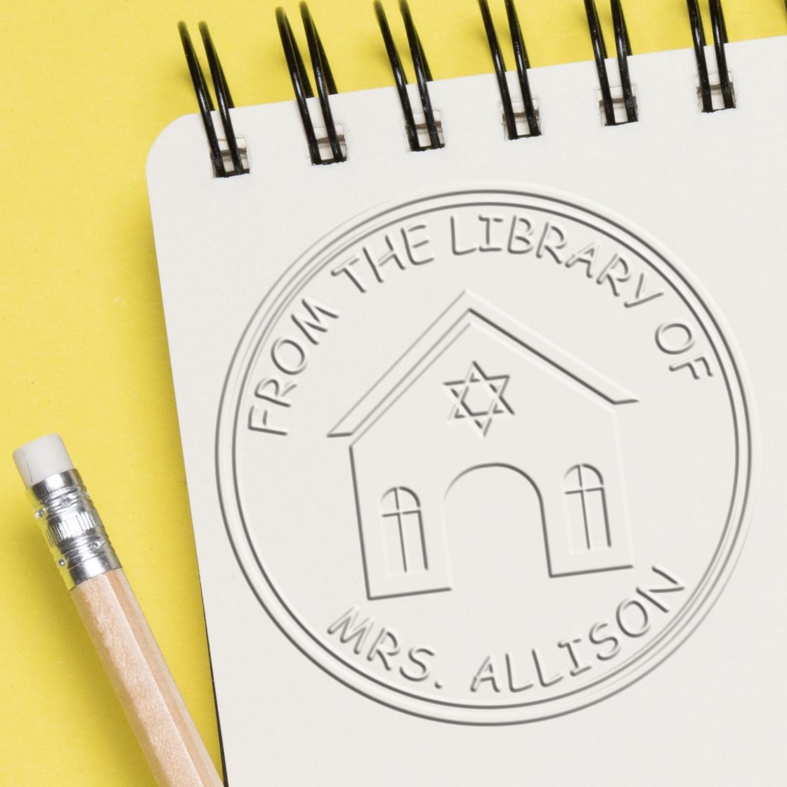 Soft Sacred Learning Custom Return Address Embossed Stamp - Engineer Seal Stamps