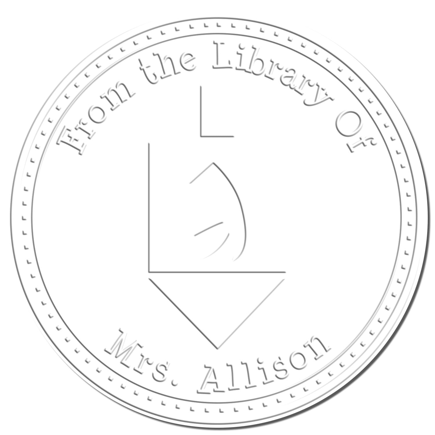 Soft Holiday Dreidel Custom Return Address Paper Embosser - Engineer Seal Stamps