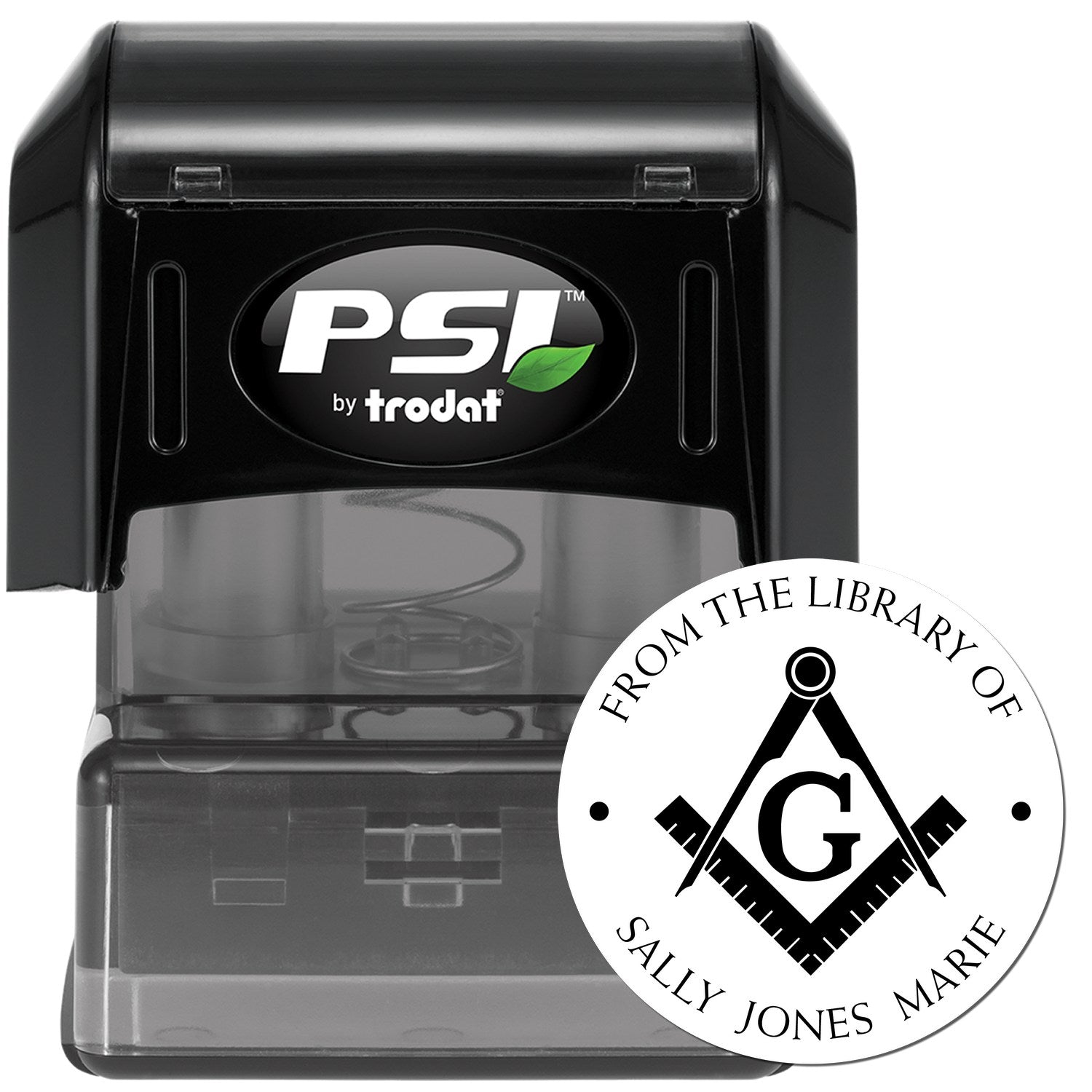 PSI Pre-Inked Ancient Masons Personalized Library Of Stamp - Engineer Seal Stamps