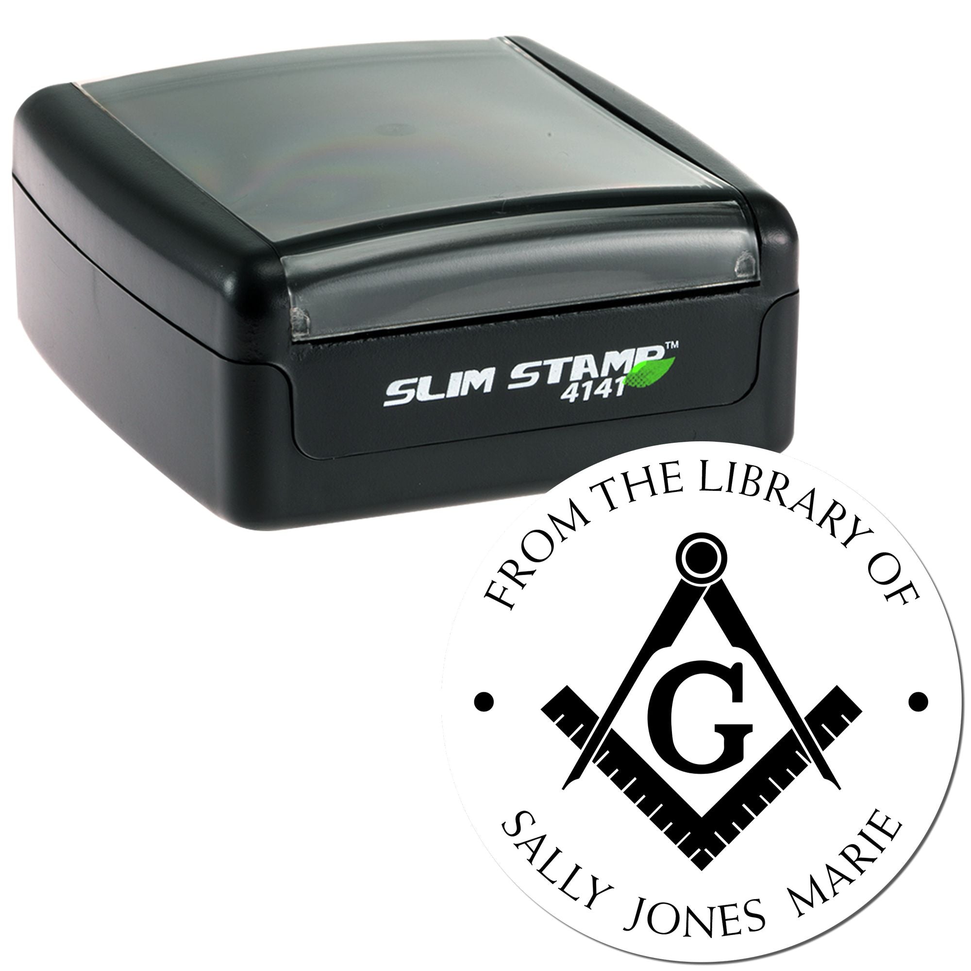 Pre-Inked Ancient Masons Personalized Read It Stamp - Engineer Seal Stamps