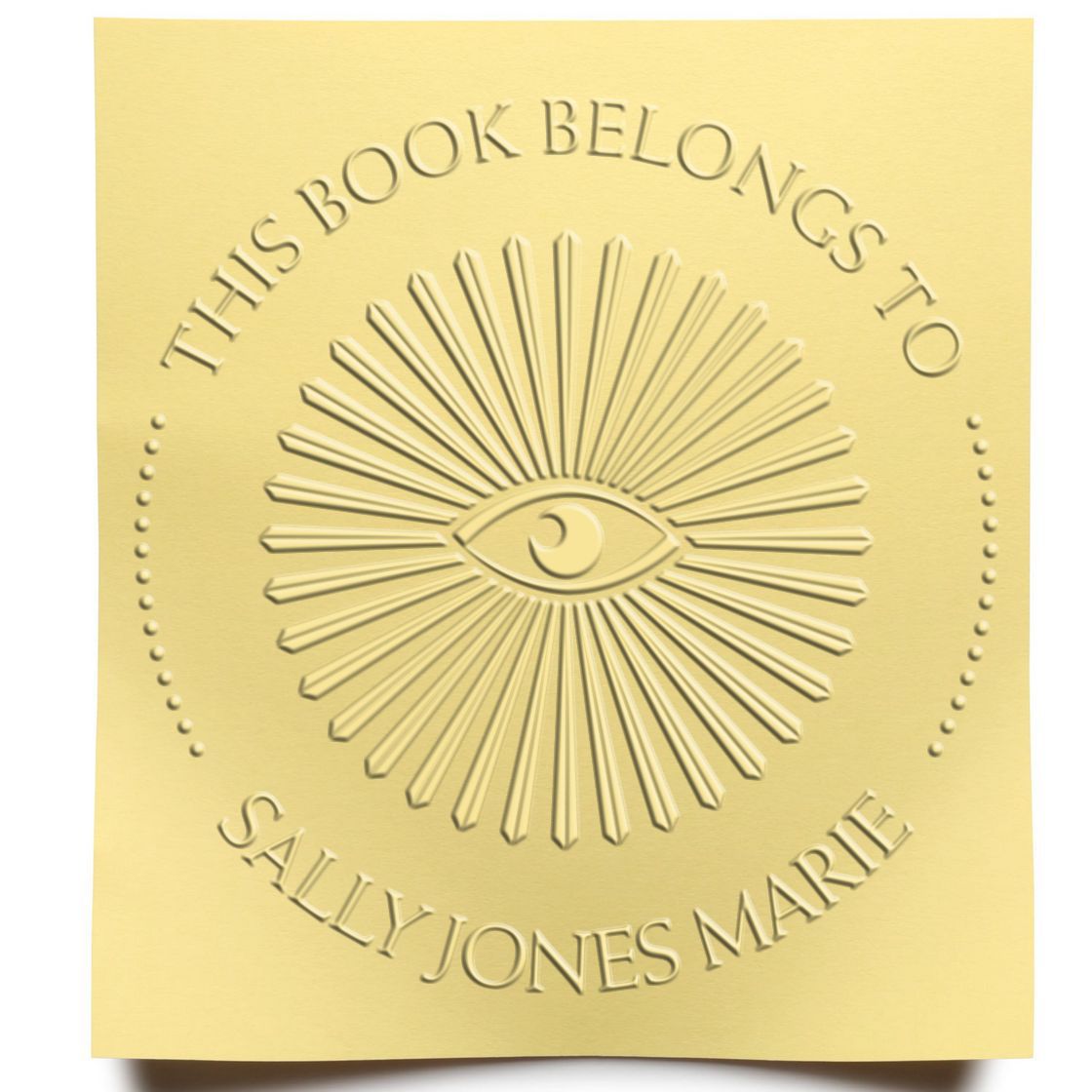 Soft Illuminating Masons Personalized Library Collection Embossing Stamp - Engineer Seal Stamps