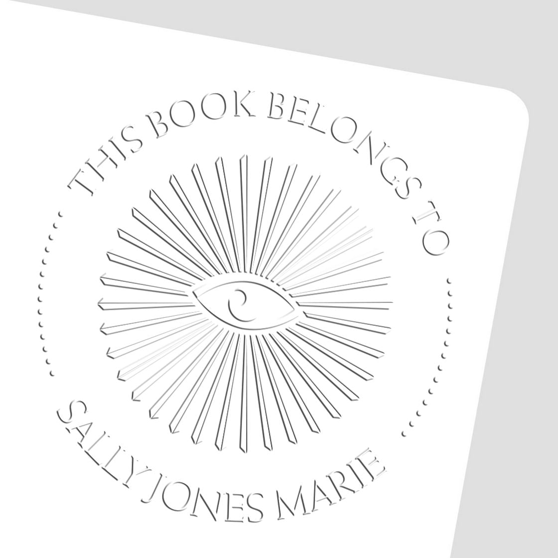 Soft Illuminating Masons Personalized Library Collection Embossing Stamp - Engineer Seal Stamps