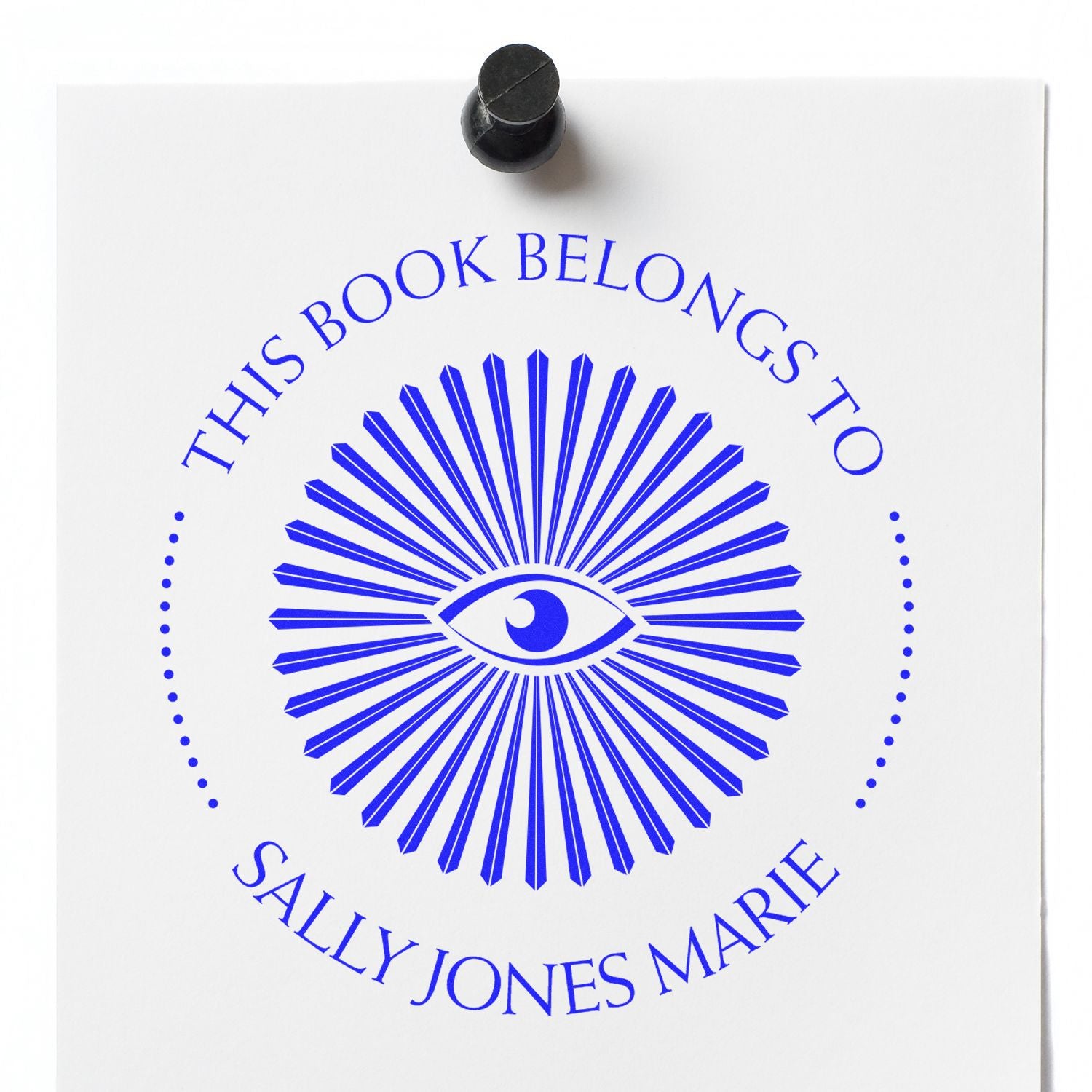 Wood Handle Illuminating Masons Personalized Book Stamper - Engineer Seal Stamps