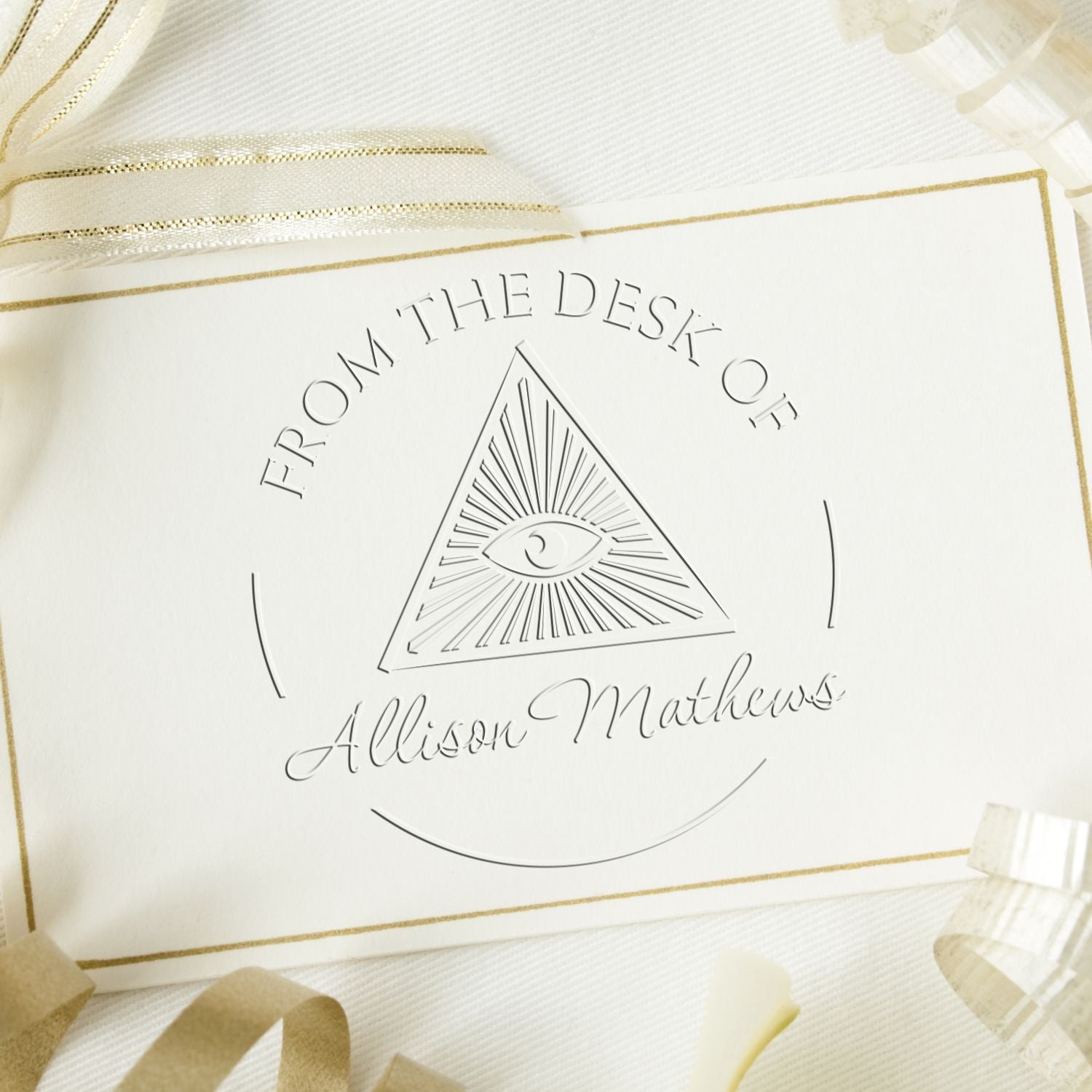 Desk Spiritual Masons Personalized Name Inscription Embosser - Engineer Seal Stamps