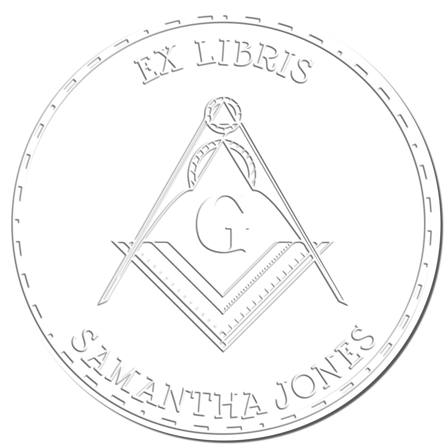 Hybrid Venerable Masons Personalized Love It Paper Embosser - Engineer Seal Stamps