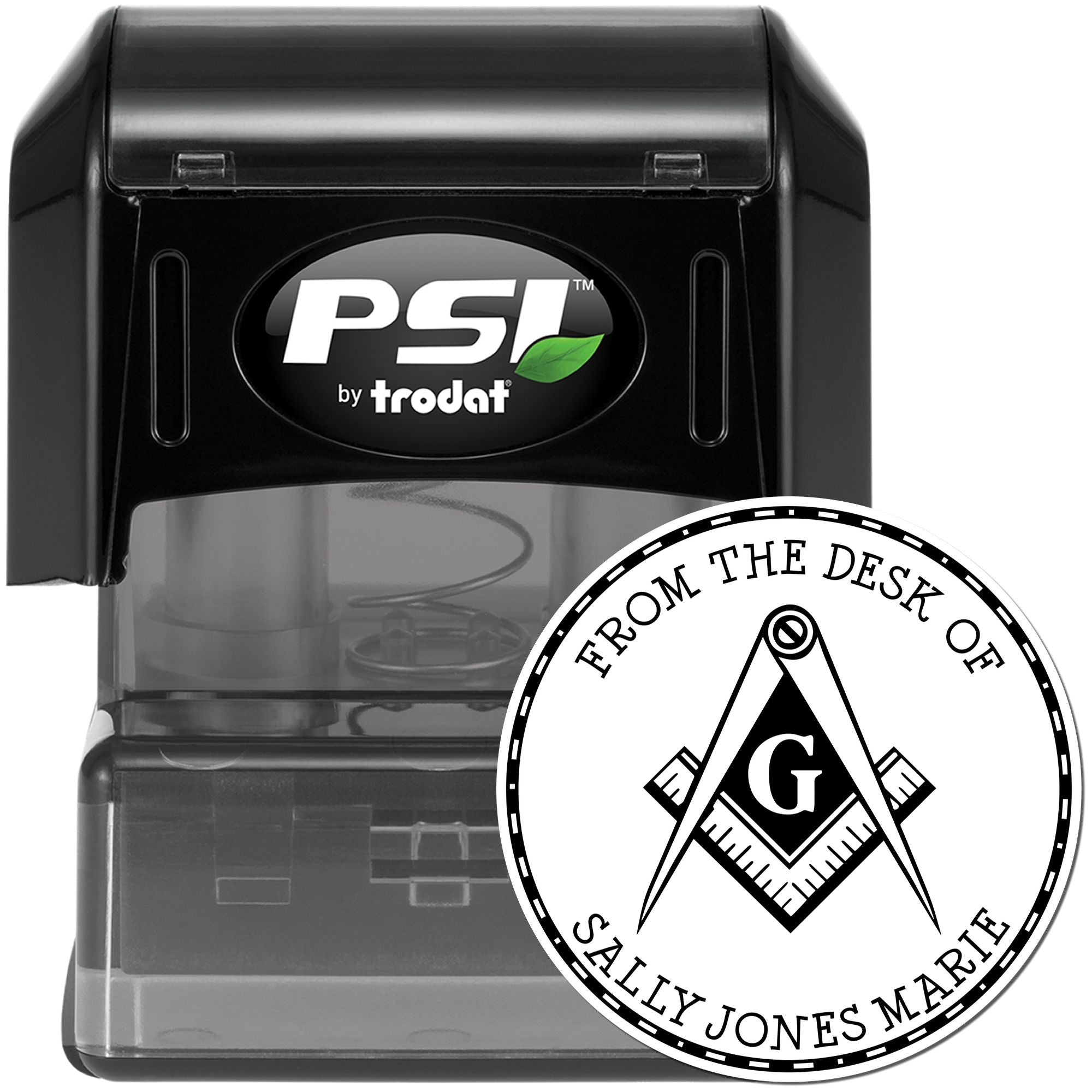 PSI Pre-Inked Traditional Masons Personalized Name Inscription Stamper - Engineer Seal Stamps
