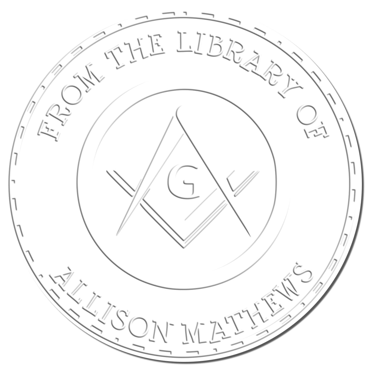 Desk Ceremonial Masons Personalized Name Inscription Paper Embosser - Engineer Seal Stamps