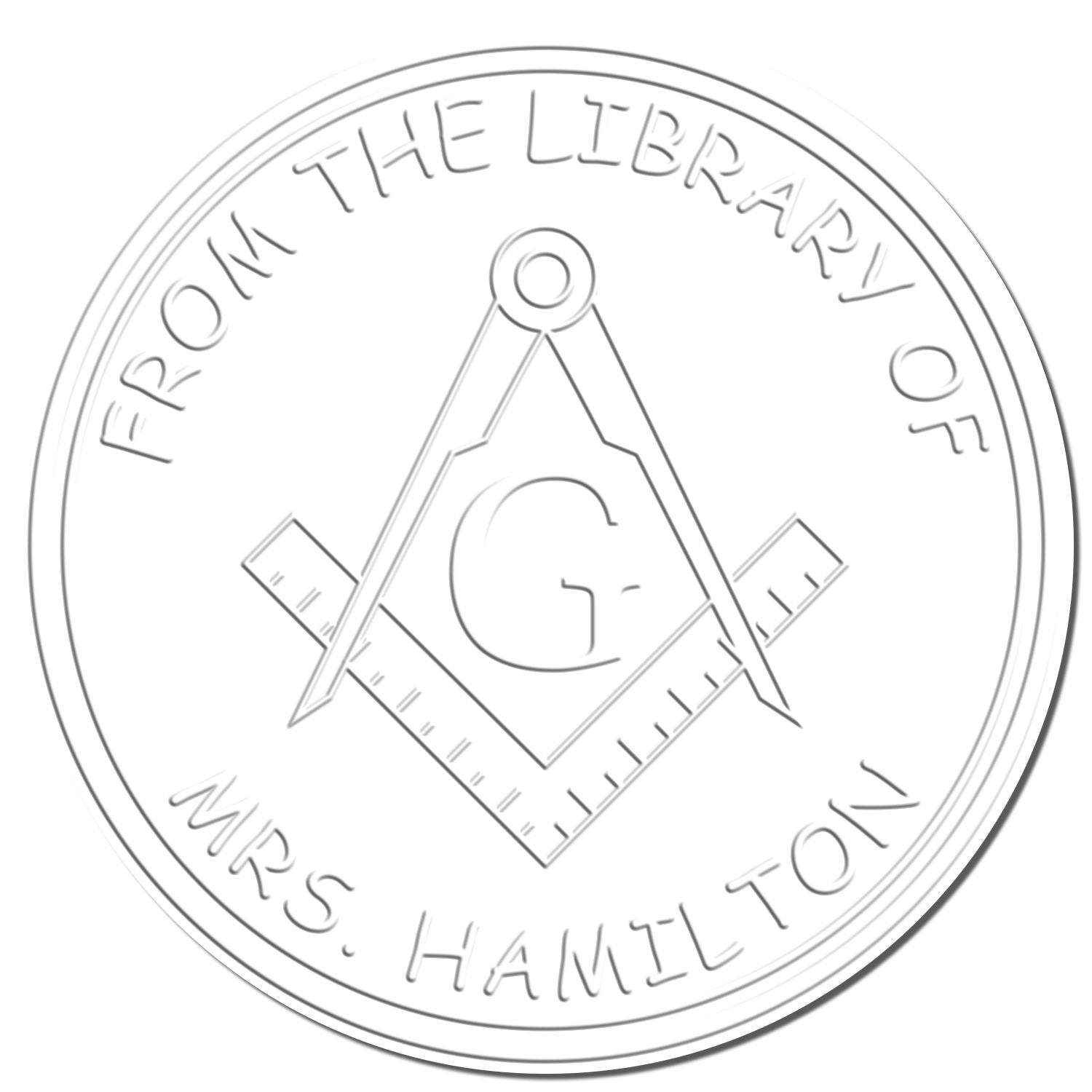 Desk Purposeful Masons Personalized Ownership Embossed Stamp - Engineer Seal Stamps