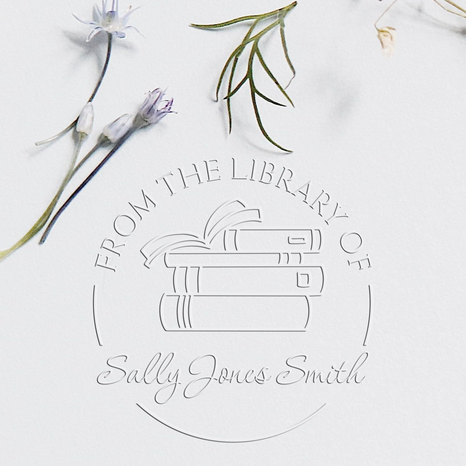 Desk Fun Classroom Personalized Personal Library Embossed Stamp - Engineer Seal Stamps