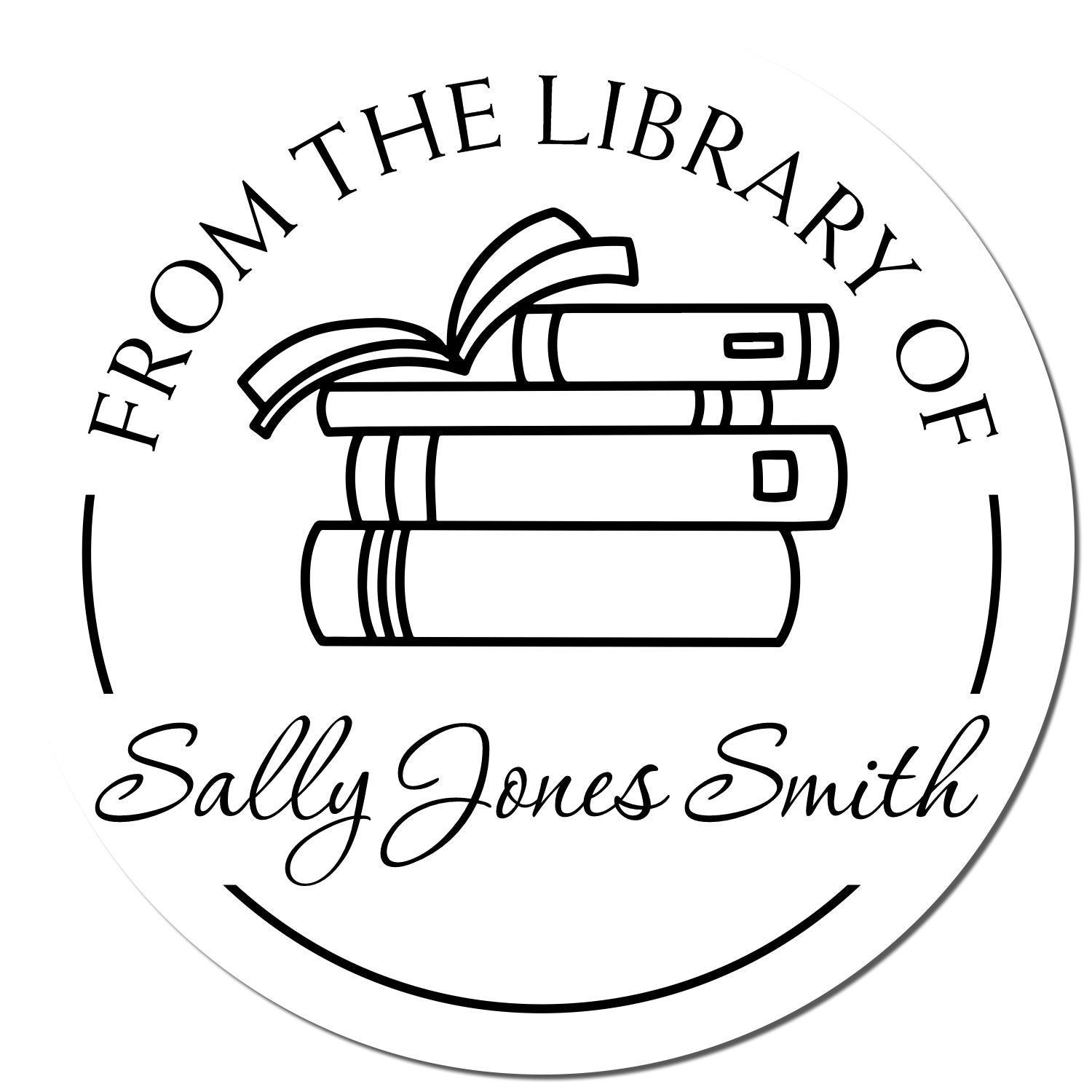 Pre-Inked Fun Classroom Custom Made My Library Stamper - Engineer Seal Stamps