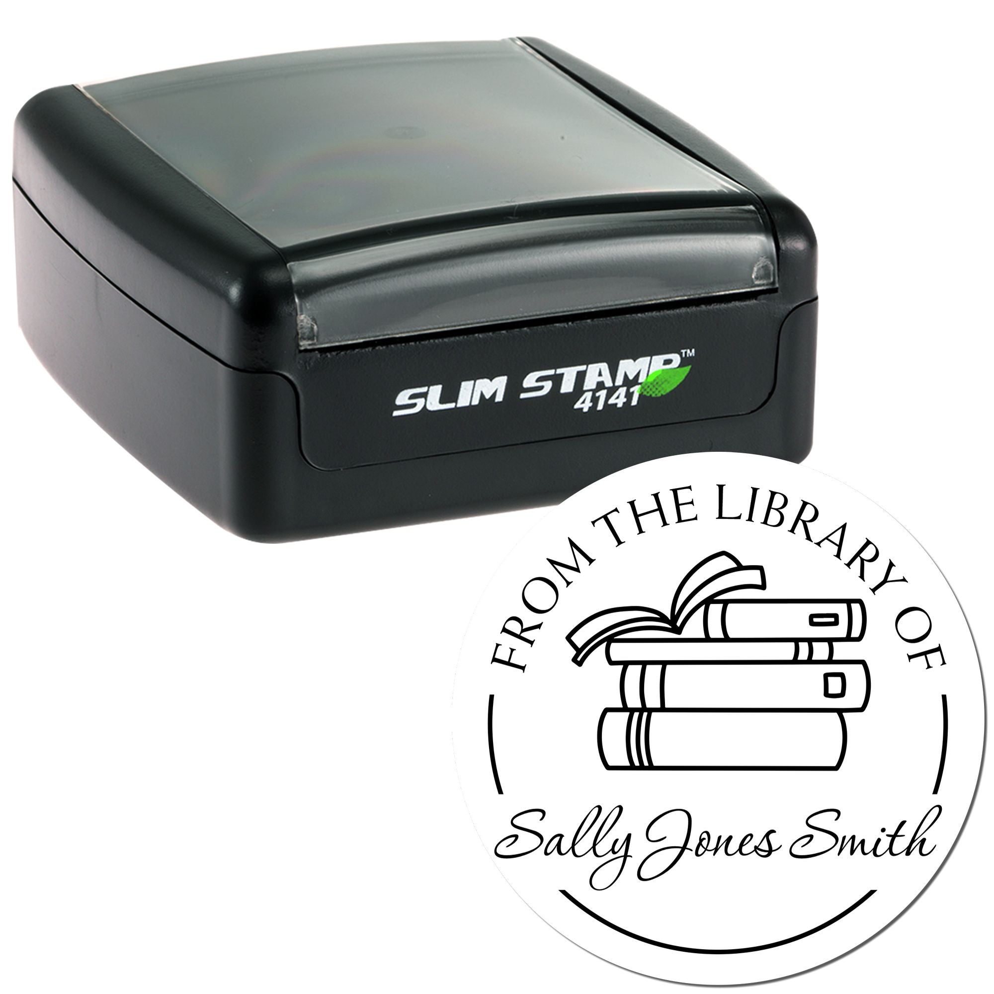 Pre-Inked Fun Classroom Custom Made My Library Stamper - Engineer Seal Stamps
