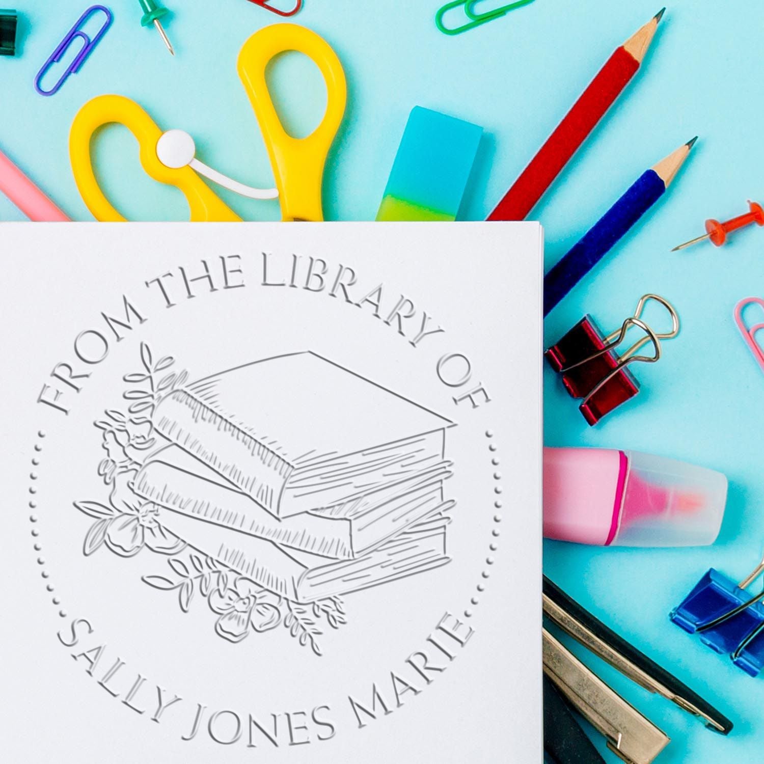 Desk Thoughtful Classroom Personalized Private Library Embossed Stamp - Engineer Seal Stamps