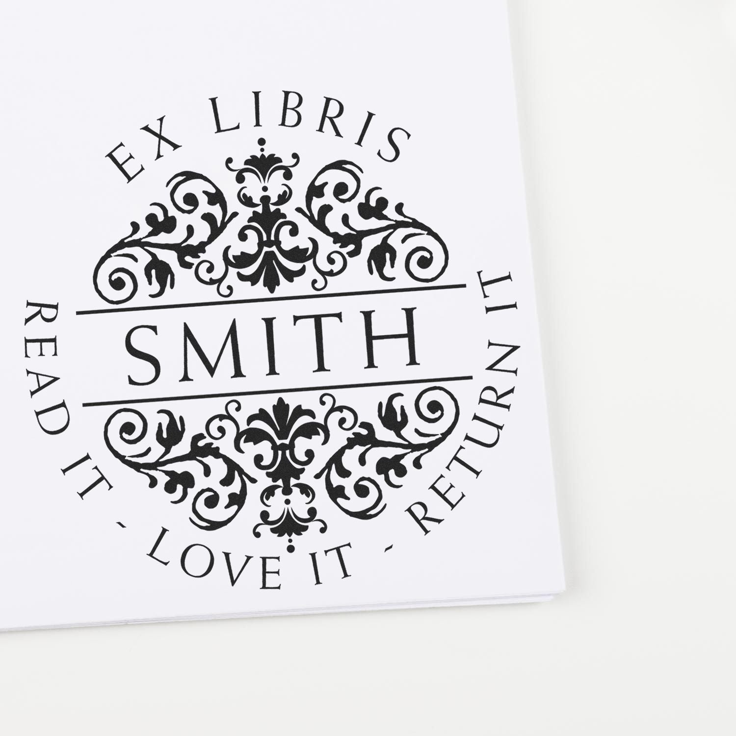 Self-Inking Royally Named Custom Book Name Stamp - Engineer Seal Stamps