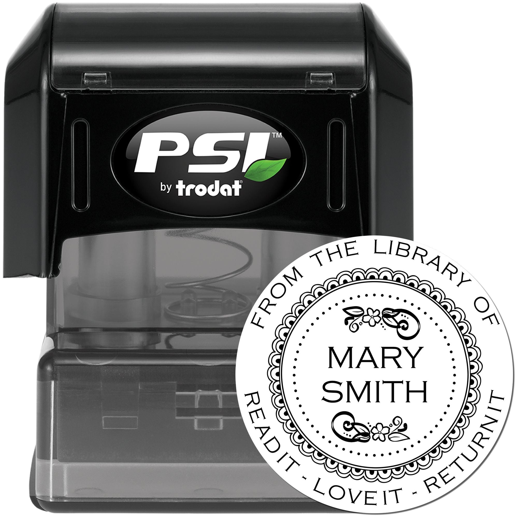 PSI Pre-Inked Preppy Name Custom Made Bibliophile Stamp - Engineer Seal Stamps