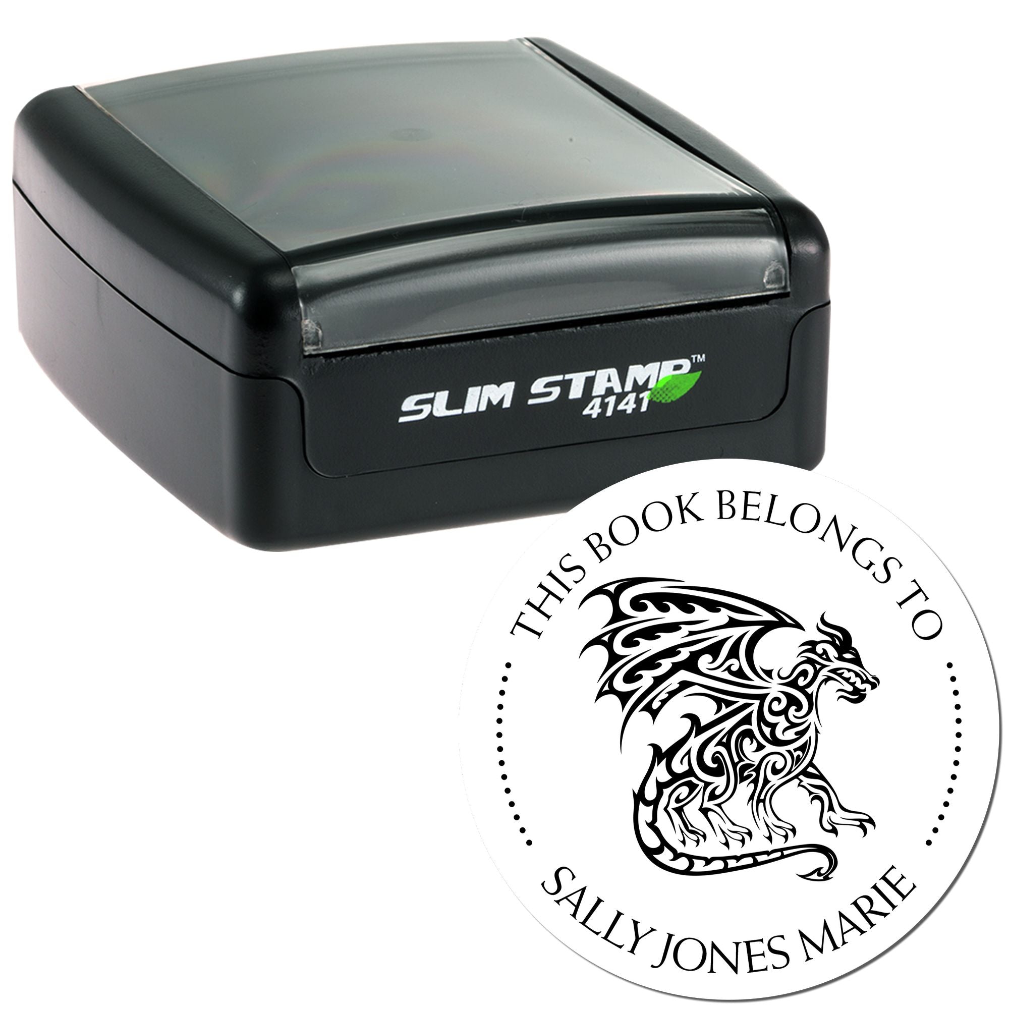 Pre-Inked Legendary Dragon Personalized From The Library Of Stamp - Engineer Seal Stamps