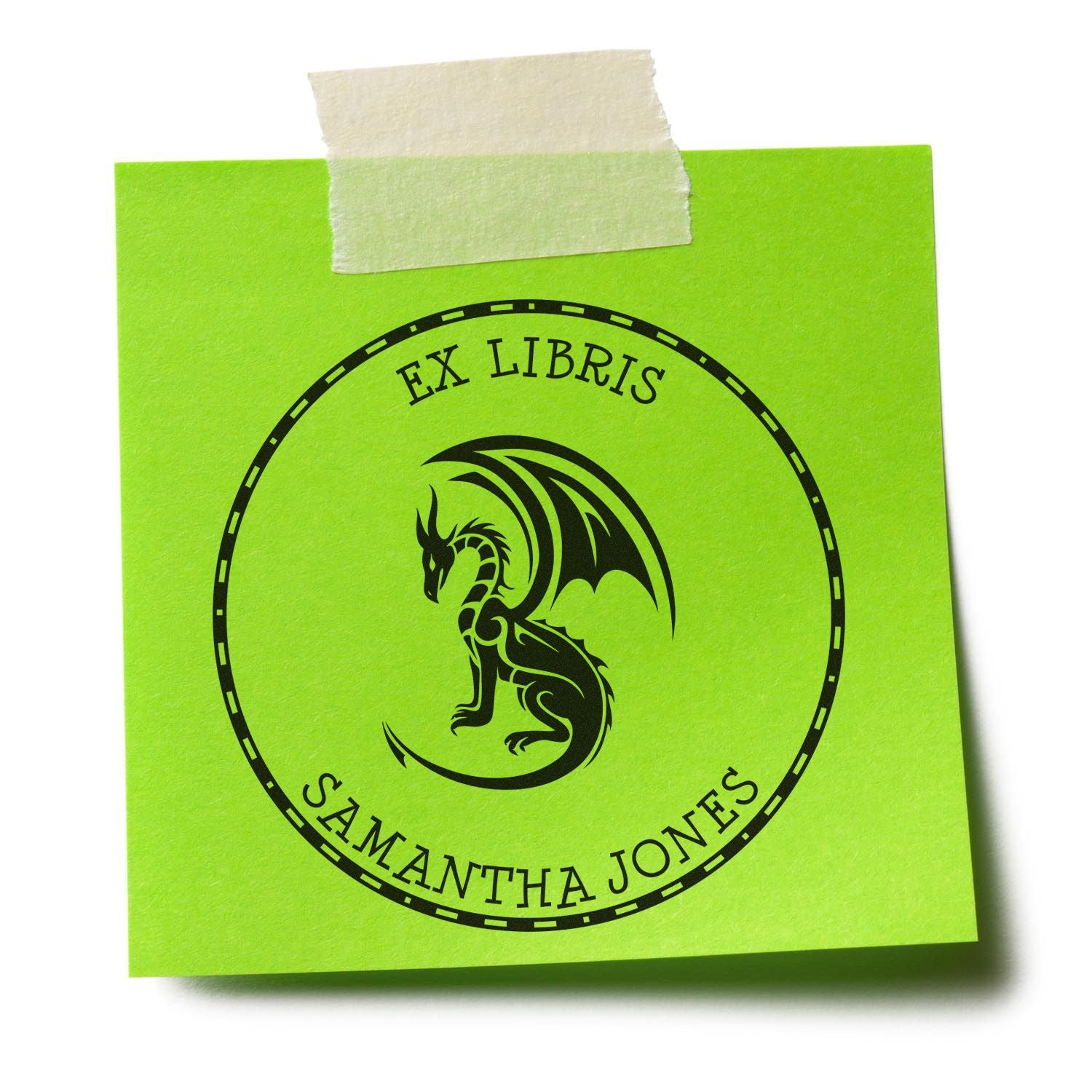 Self-Inking Powerful Dragon Custom Read It Love It Return It Stamper - Engineer Seal Stamps