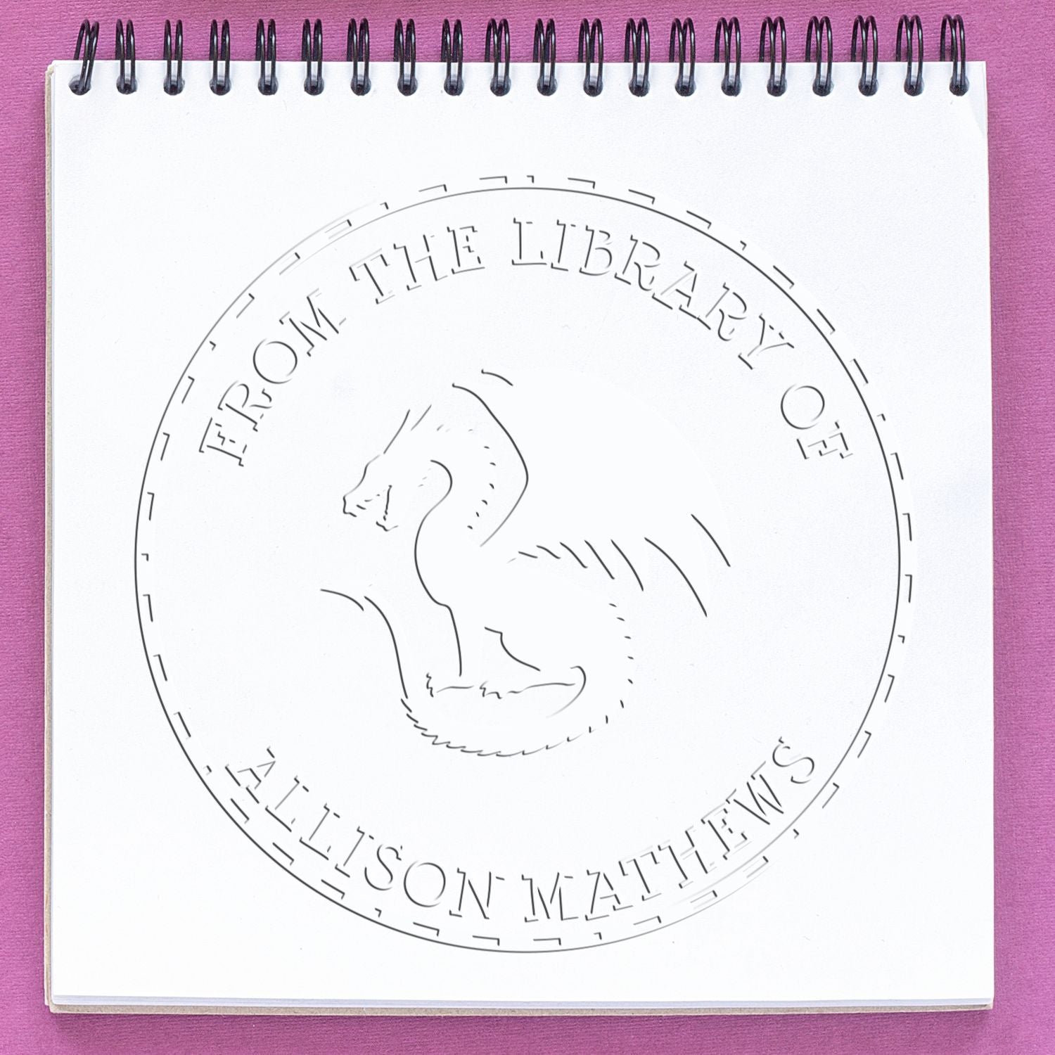 Desk Fierce Dragon Personalized Library Of Seal Press - Engineer Seal Stamps