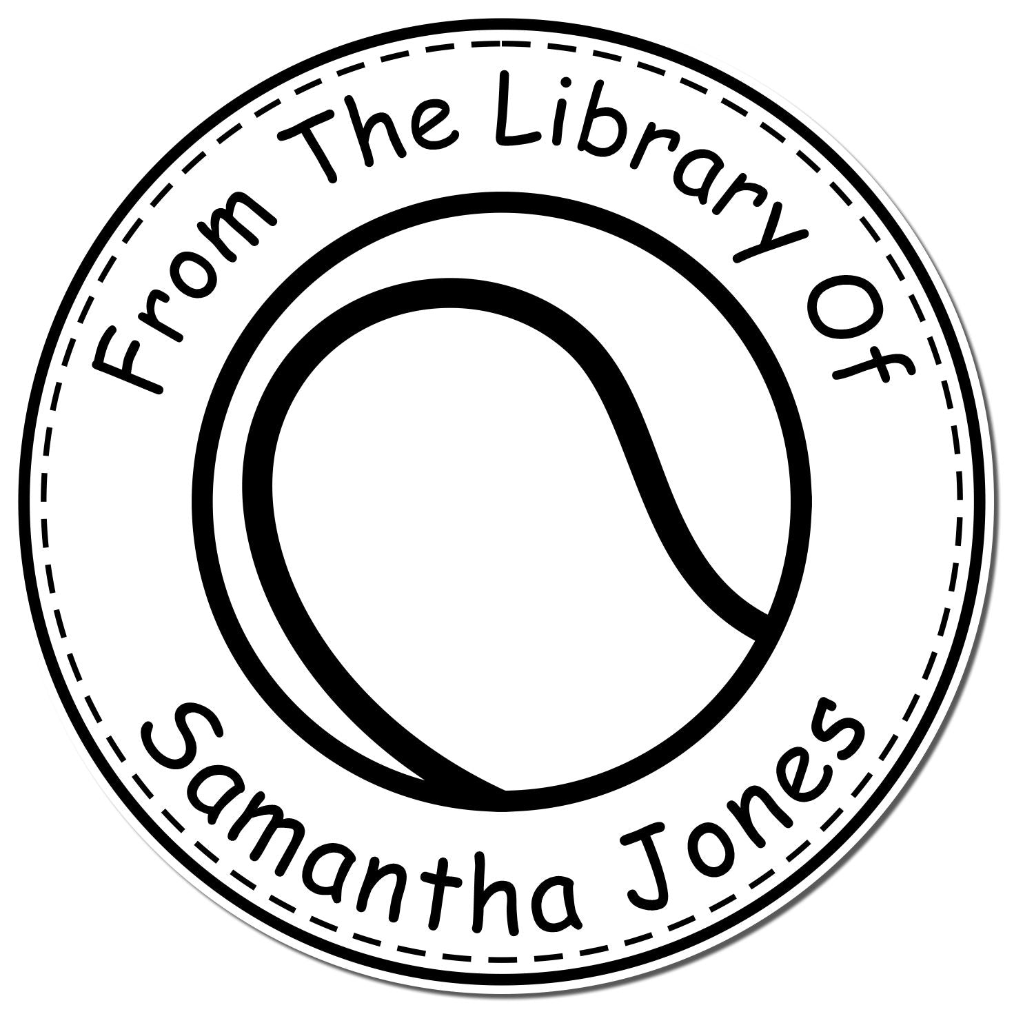 Self-Inking Athletic Tennis Customized Belongs To Stamp - Engineer Seal Stamps