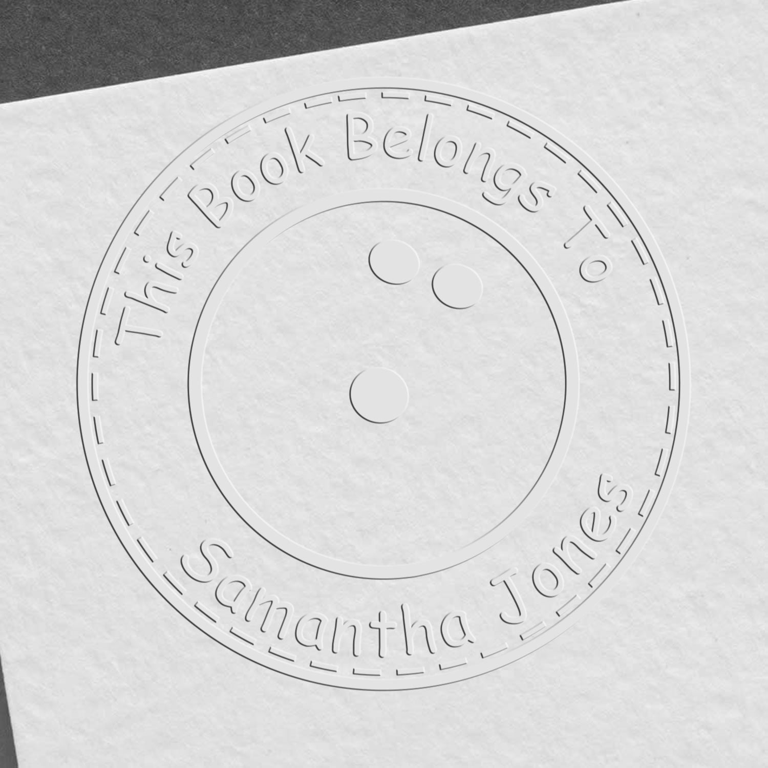 Desk Thrilling Bowling Custom Made Bookworm Embosser - Engineer Seal Stamps