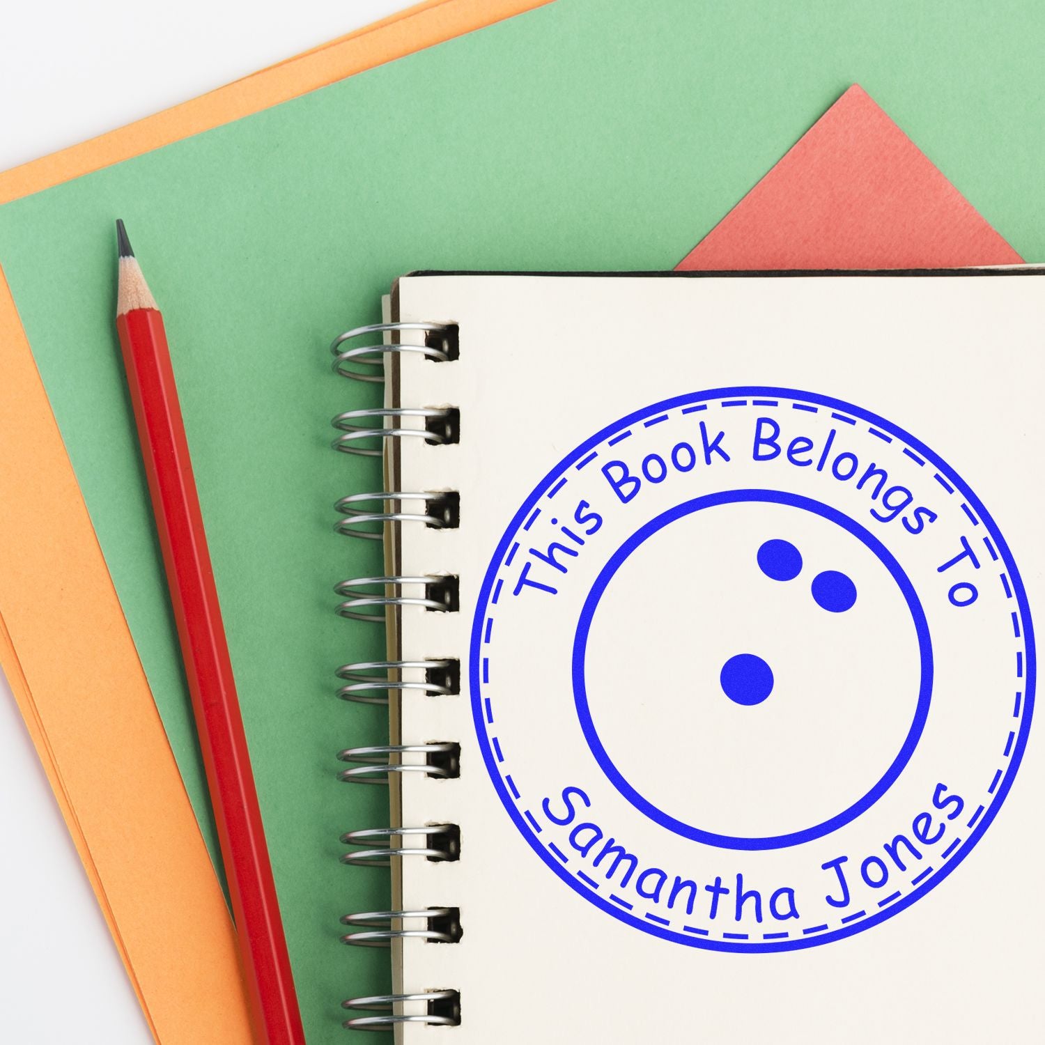 Pre-Inked Thrilling Bowling Personalized My Library Stamp - Engineer Seal Stamps