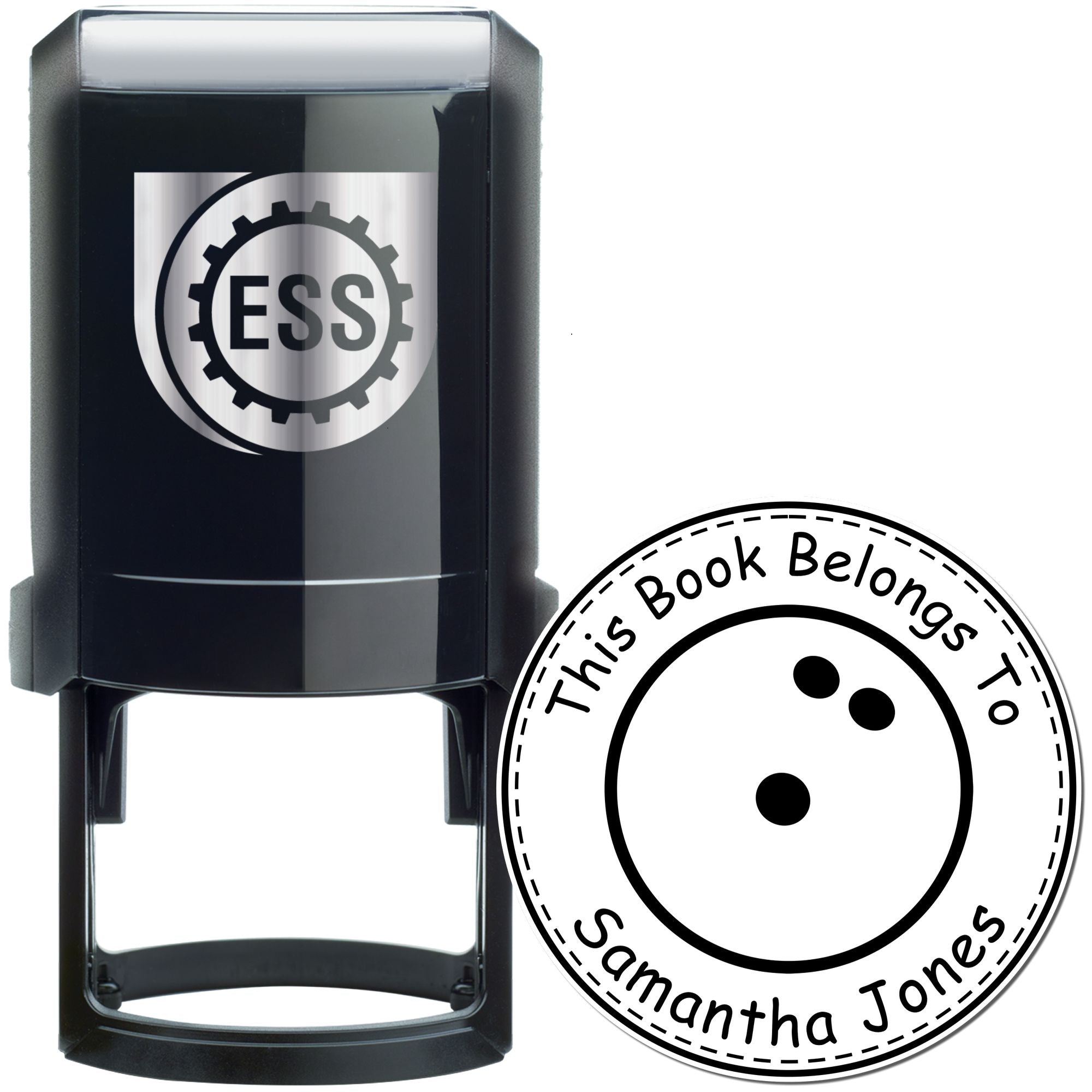 Self-Inking Thrilling Bowling Custom Made Bibliophile Stamp - Engineer Seal Stamps