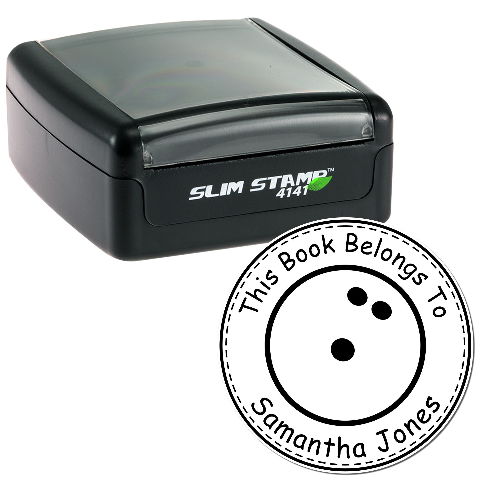 Pre-Inked Thrilling Bowling Personalized My Library Stamp - Engineer Seal Stamps