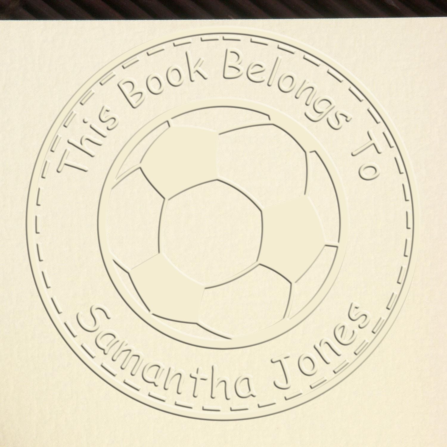 Desk Exhilarating Soccer Custom Made Bookworm Embossing Stamp - Engineer Seal Stamps