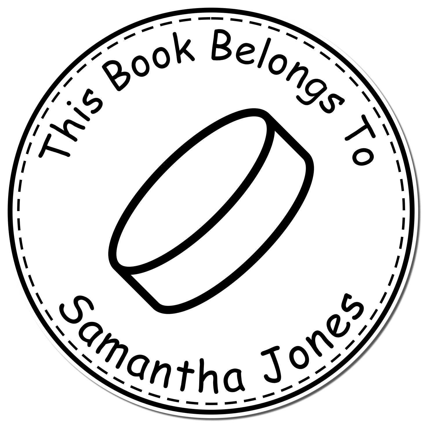 PSI Pre-Inked Physical Hockey Custom Made Read It Love It Stamper - Engineer Seal Stamps