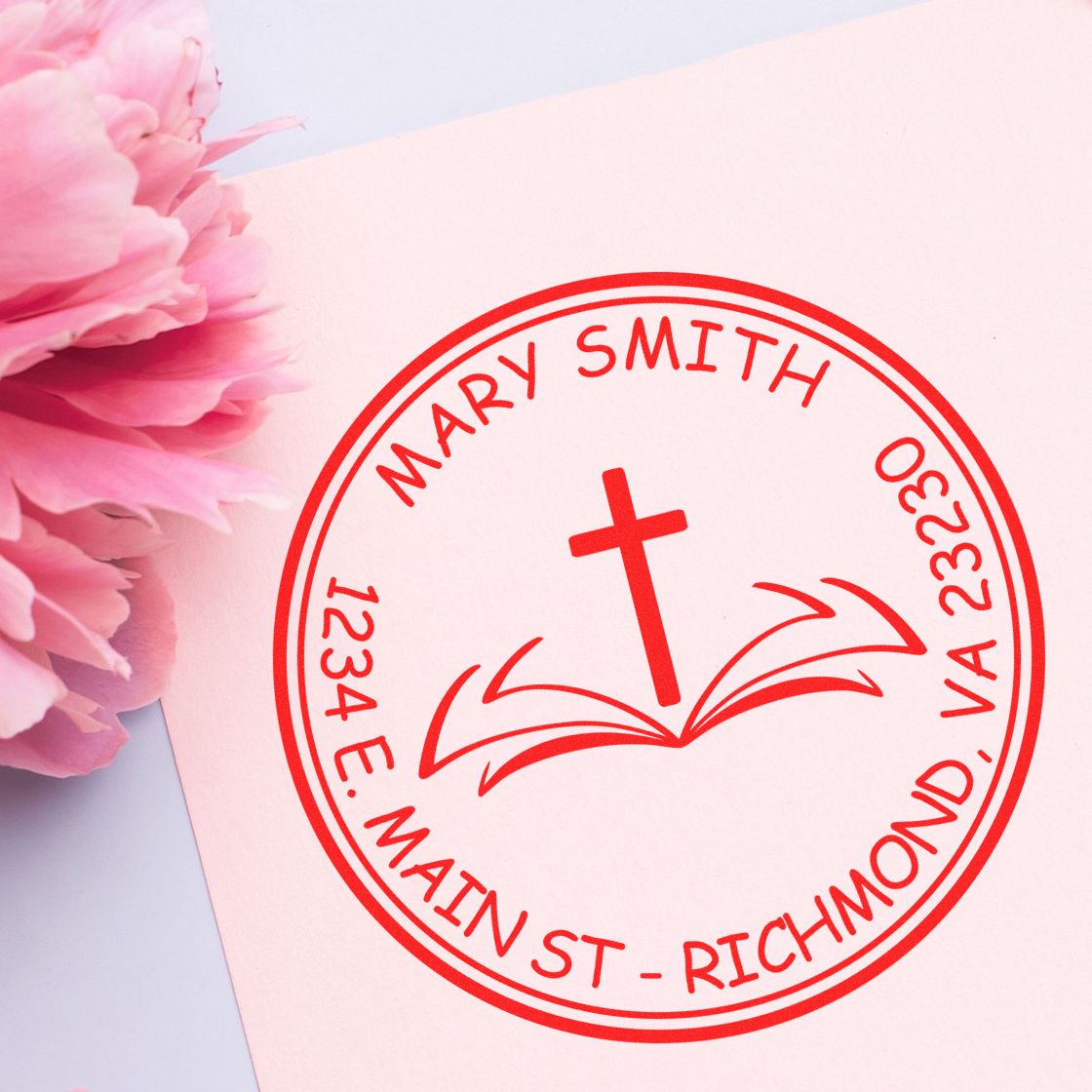 PSI Pre-Inked Renowned Cross Customized Name And Address Stamp - Engineer Seal Stamps