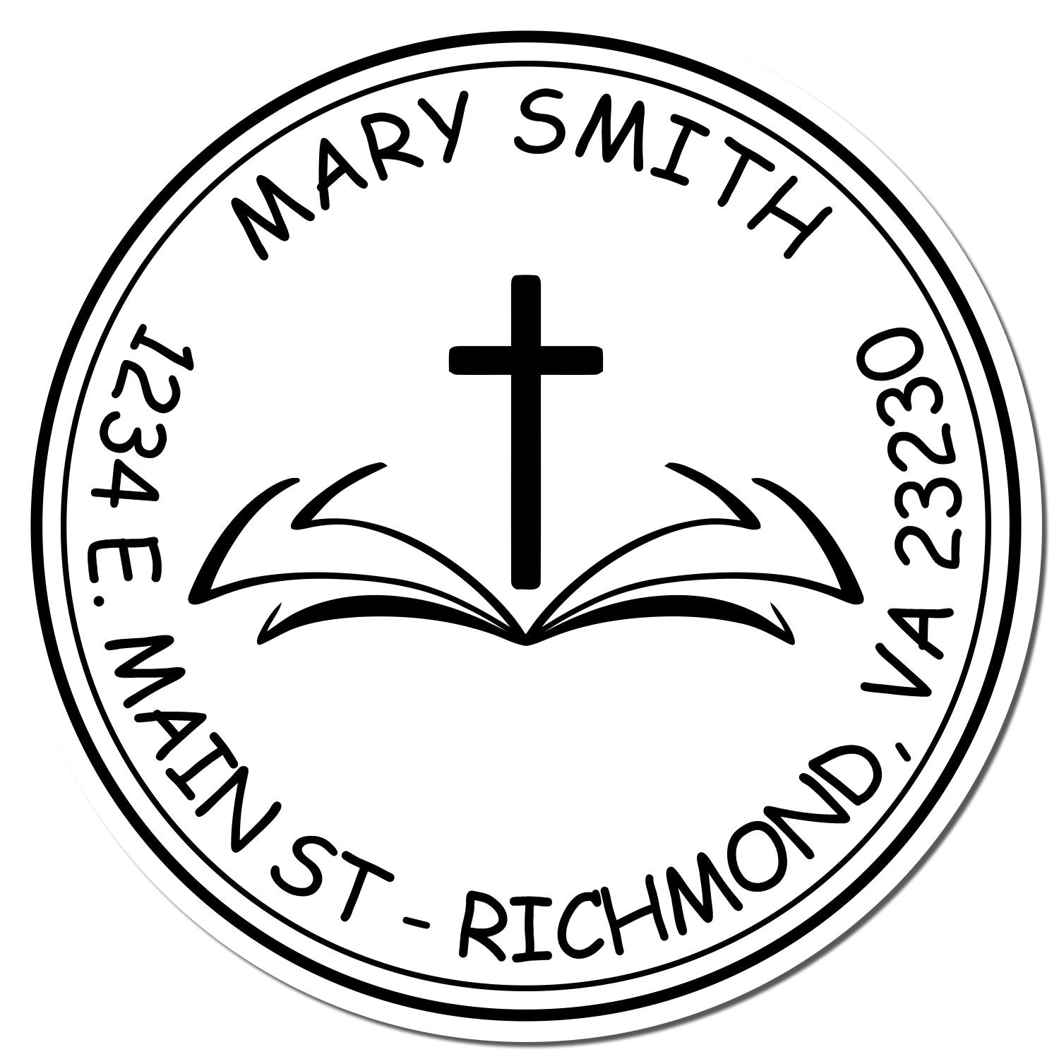 Portable Pre-Inked Renowned Cross Home Stamp - Engineer Seal Stamps