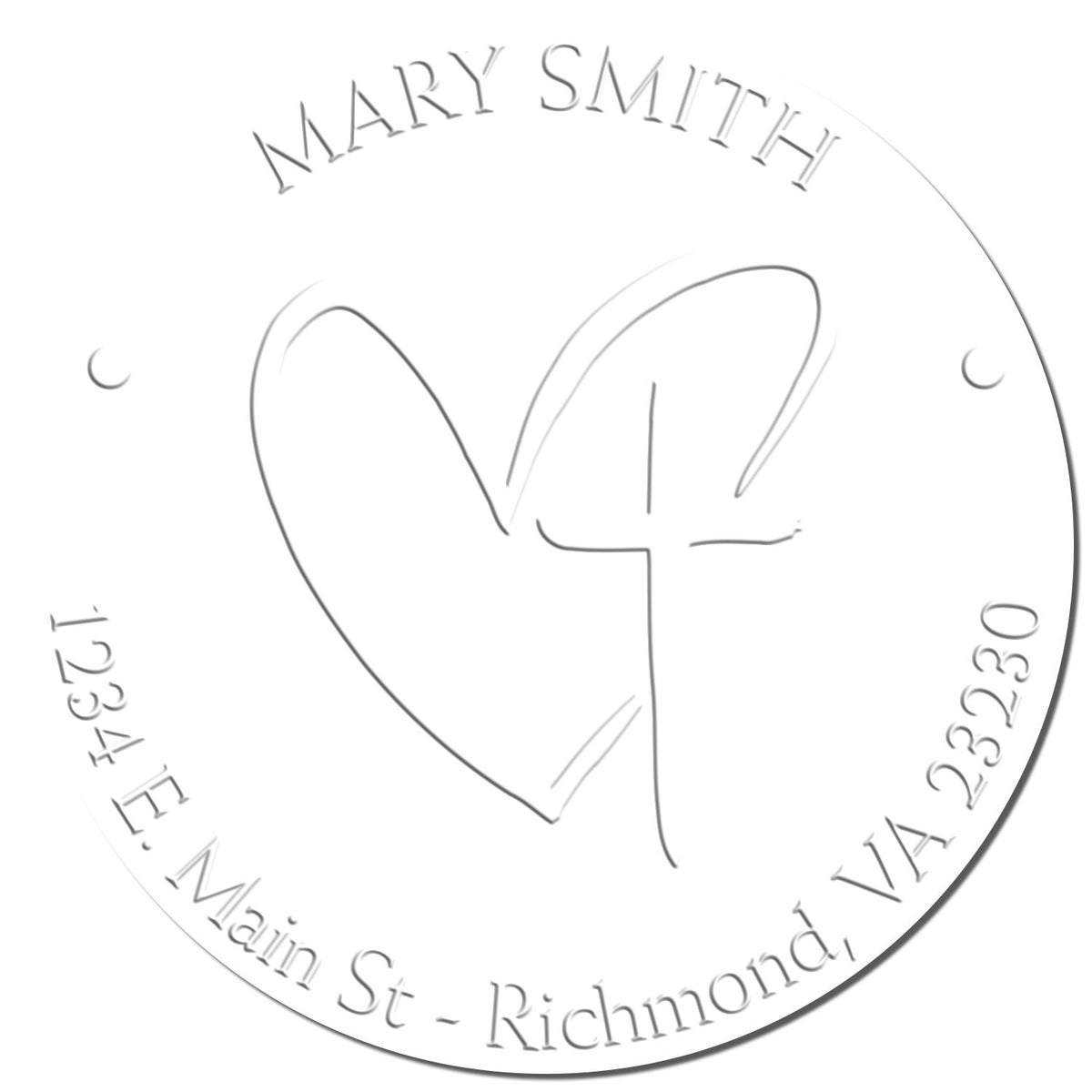 Shiny Soft Adorned Cross Religious Home Seal Stamp with detailed cross design and engraved imprint on white background