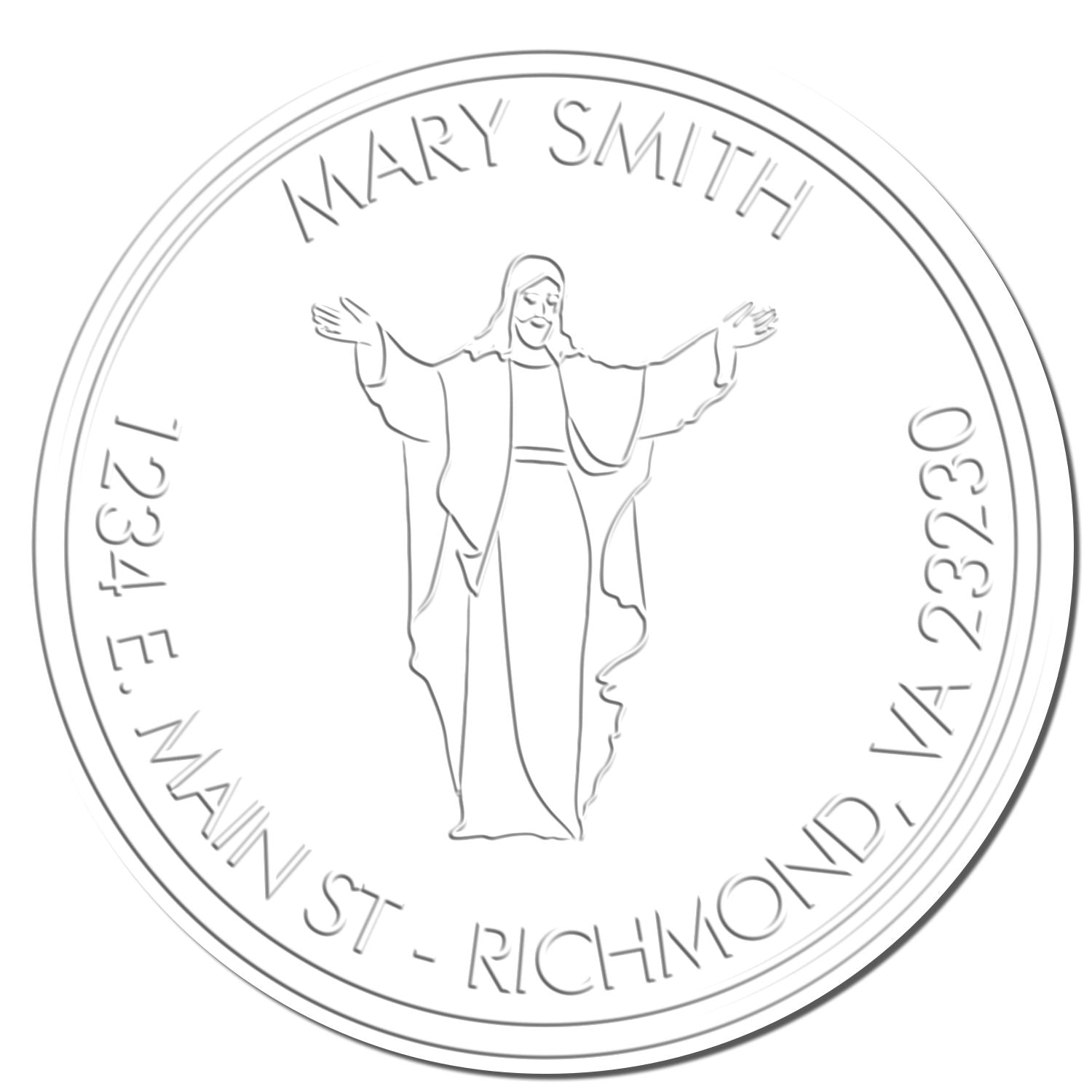 Soft Loving Jesus Envelope Embossing Seal - Engineer Seal Stamps