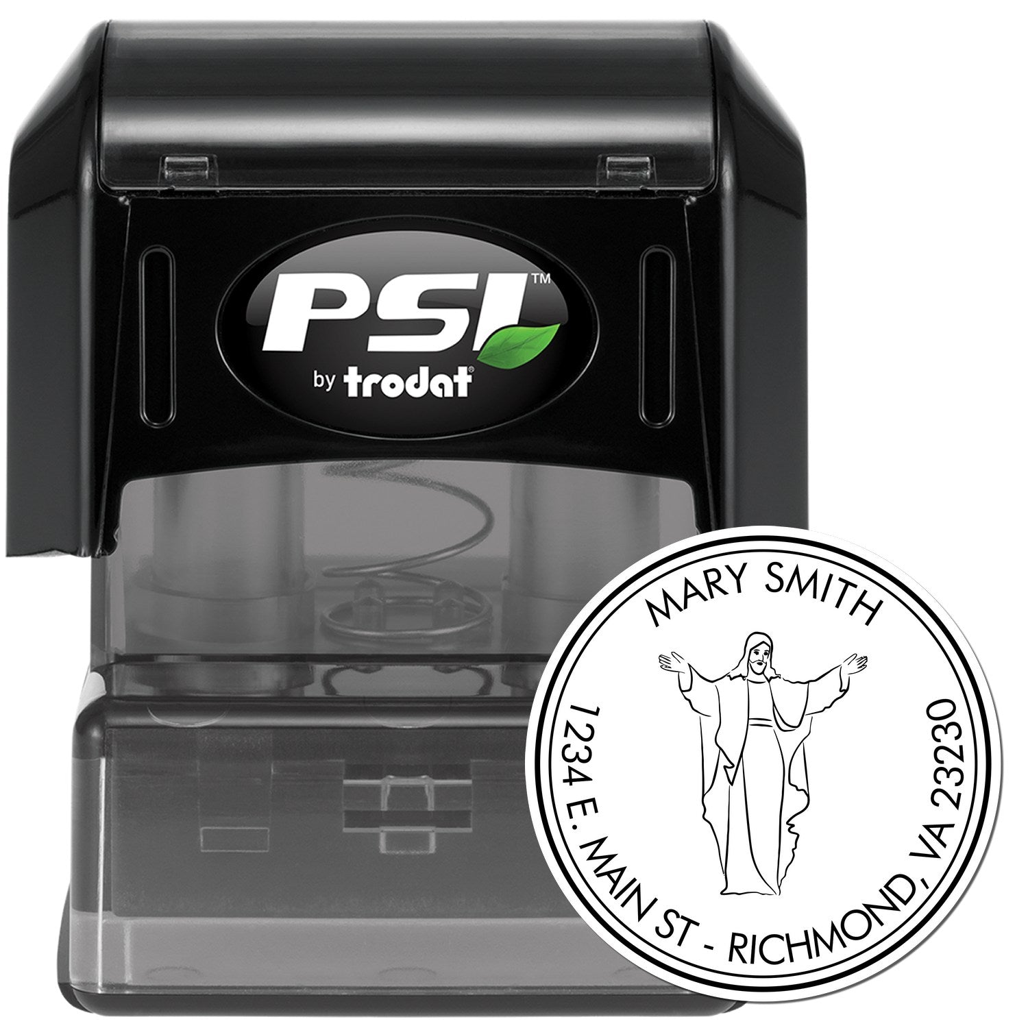 PSI Pre-Inked Loving Jesus Home Address Stamp - Engineer Seal Stamps