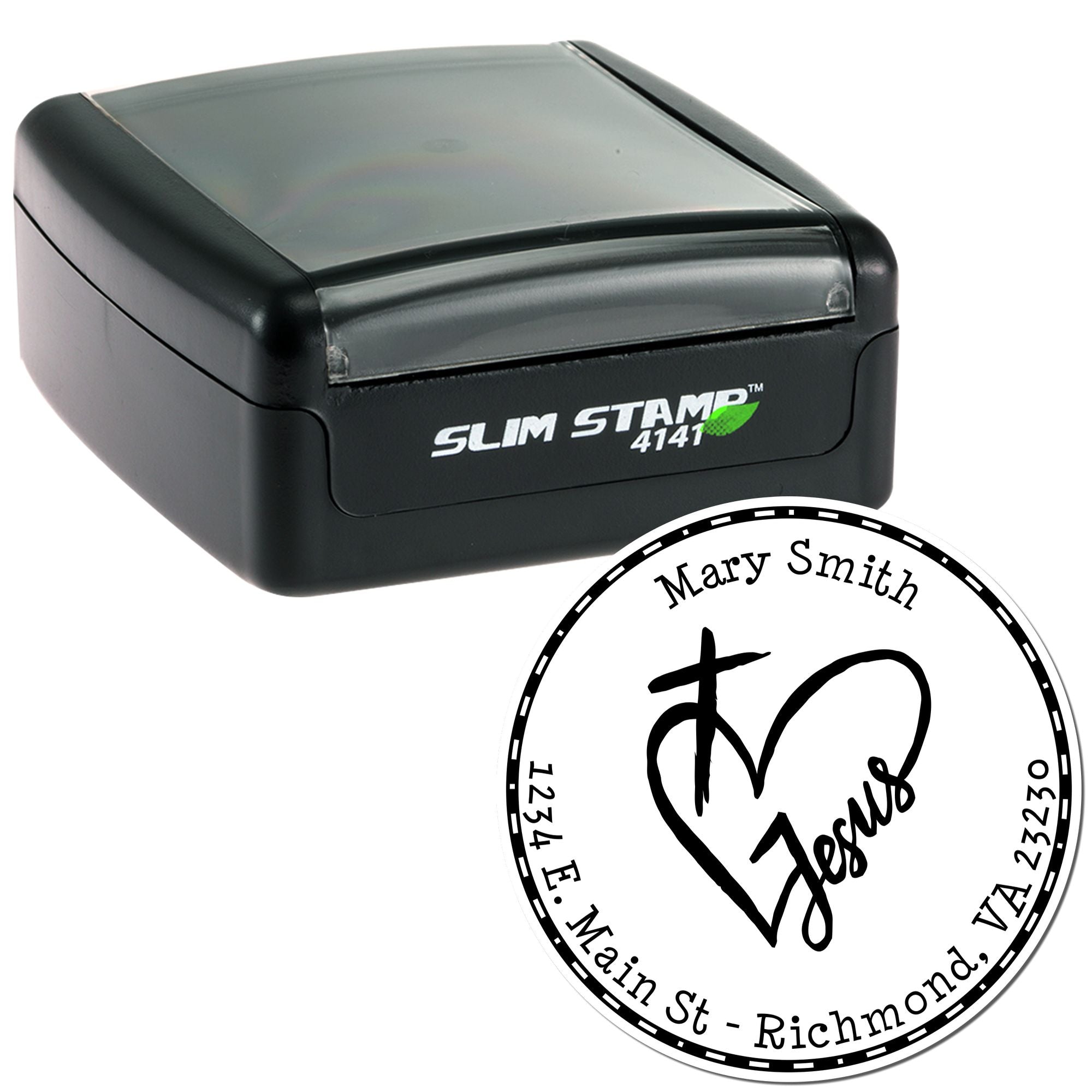 Portable Pre-Inked Glorious Love Custom Made Return Address Stamp - Engineer Seal Stamps