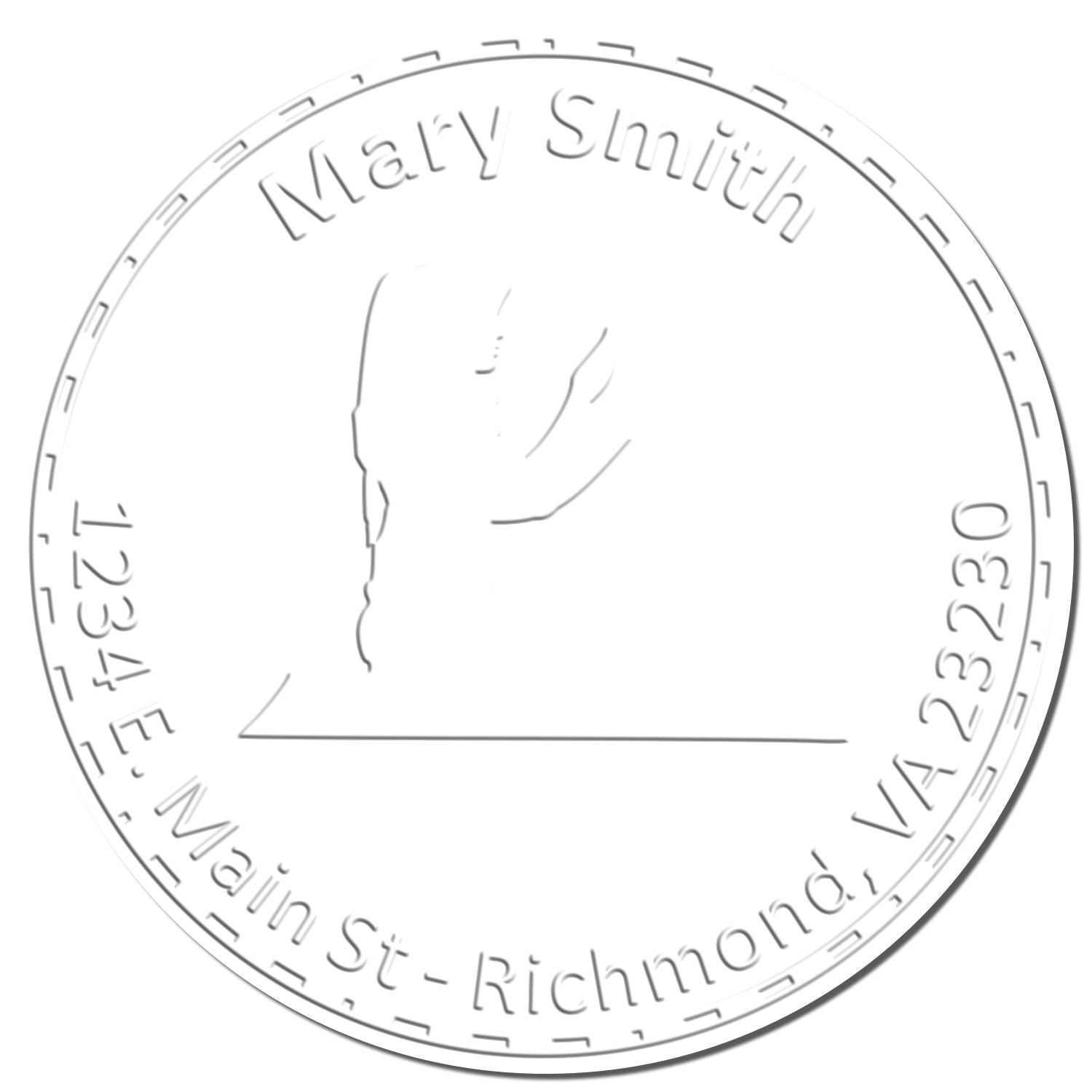 Hybrid Morning Prayers Customized Name And Address Embosser - Engineer Seal Stamps