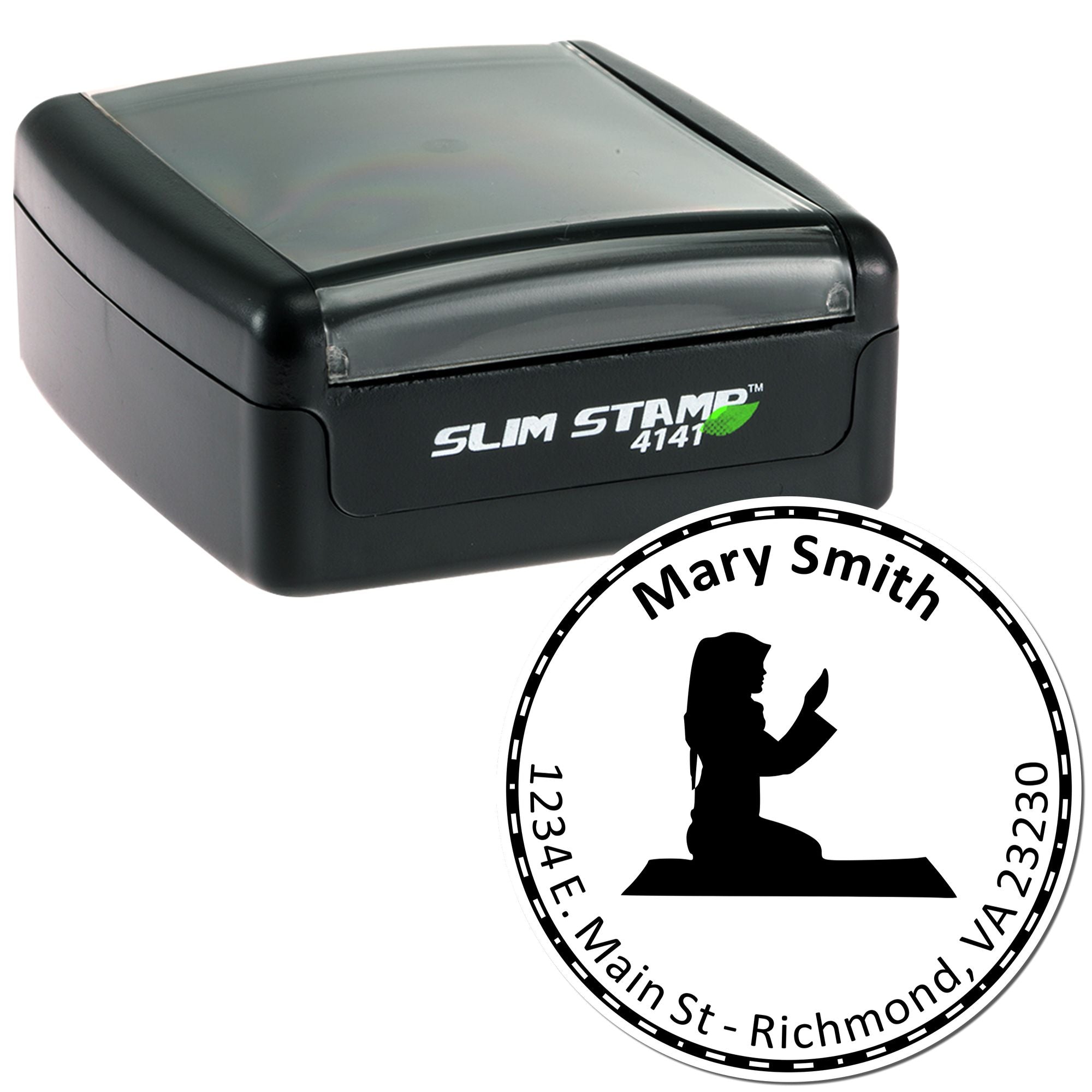 Portable Pre-Inked Morning Prayers Address Stamp - Engineer Seal Stamps