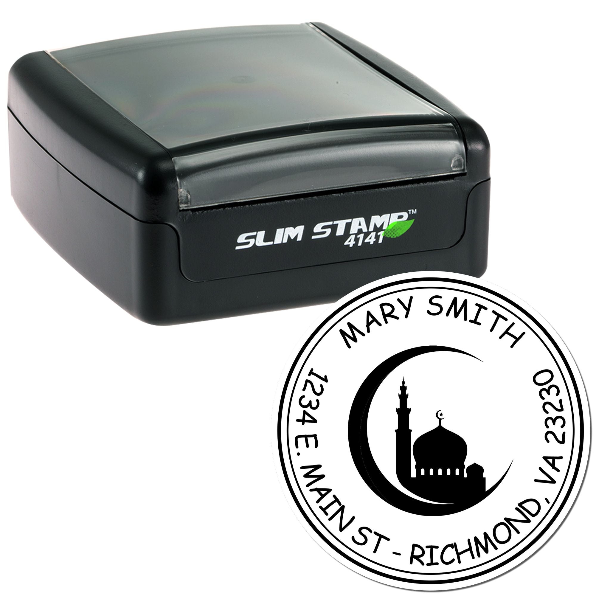 Portable Pre-Inked Ancient Crescent Home Stamp - Engineer Seal Stamps