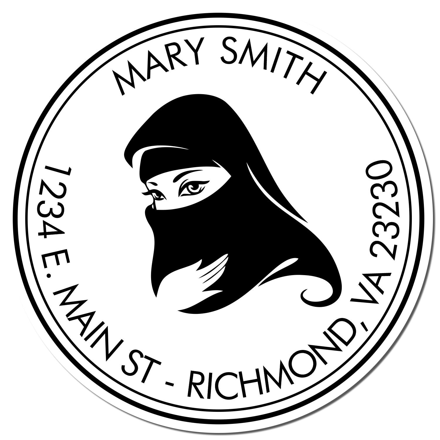 Portable Pre-Inked Eye-catching Veil Envelope Stamp - Engineer Seal Stamps