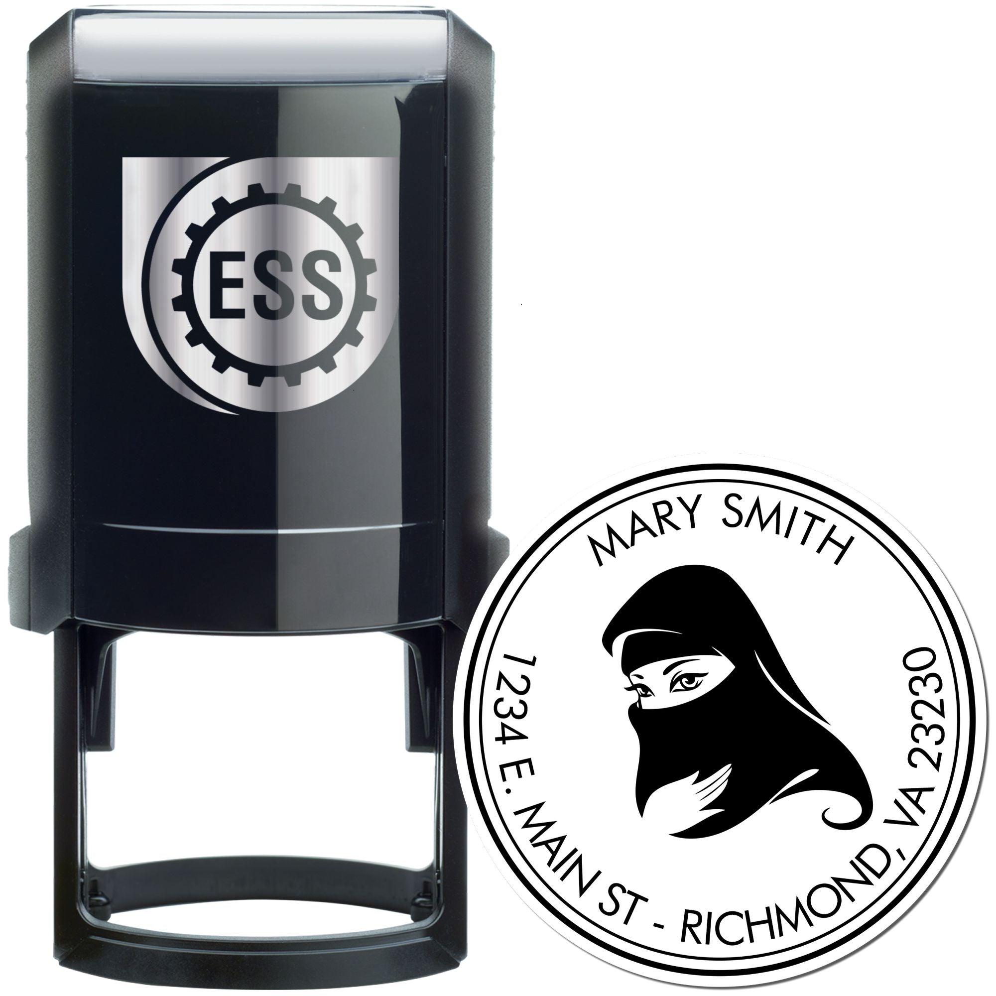 Self-Inking Eye-catching Veil Custom Address Stamp - Engineer Seal Stamps