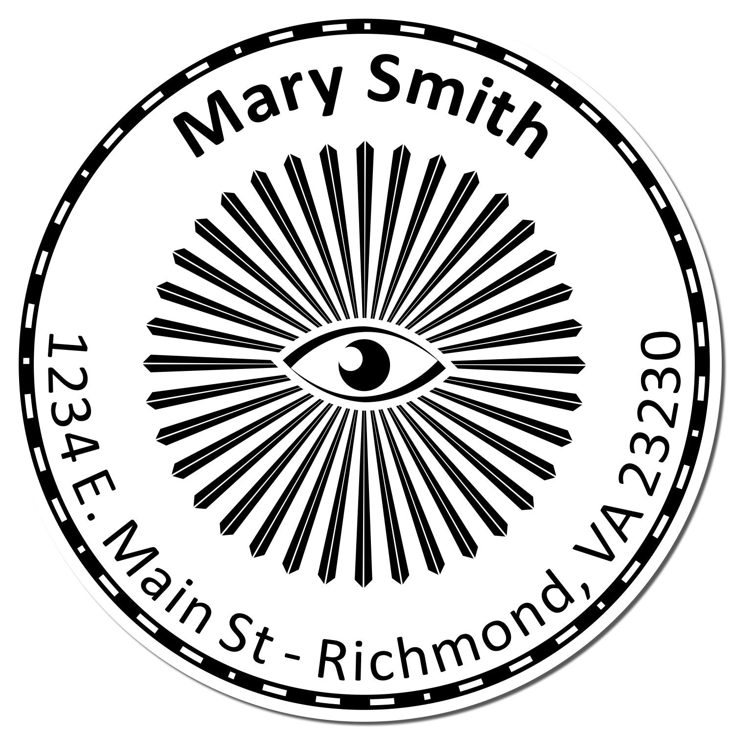 PSI Pre-Inked Meaningful Masons Custom Made Envelope Stamp - Engineer Seal Stamps