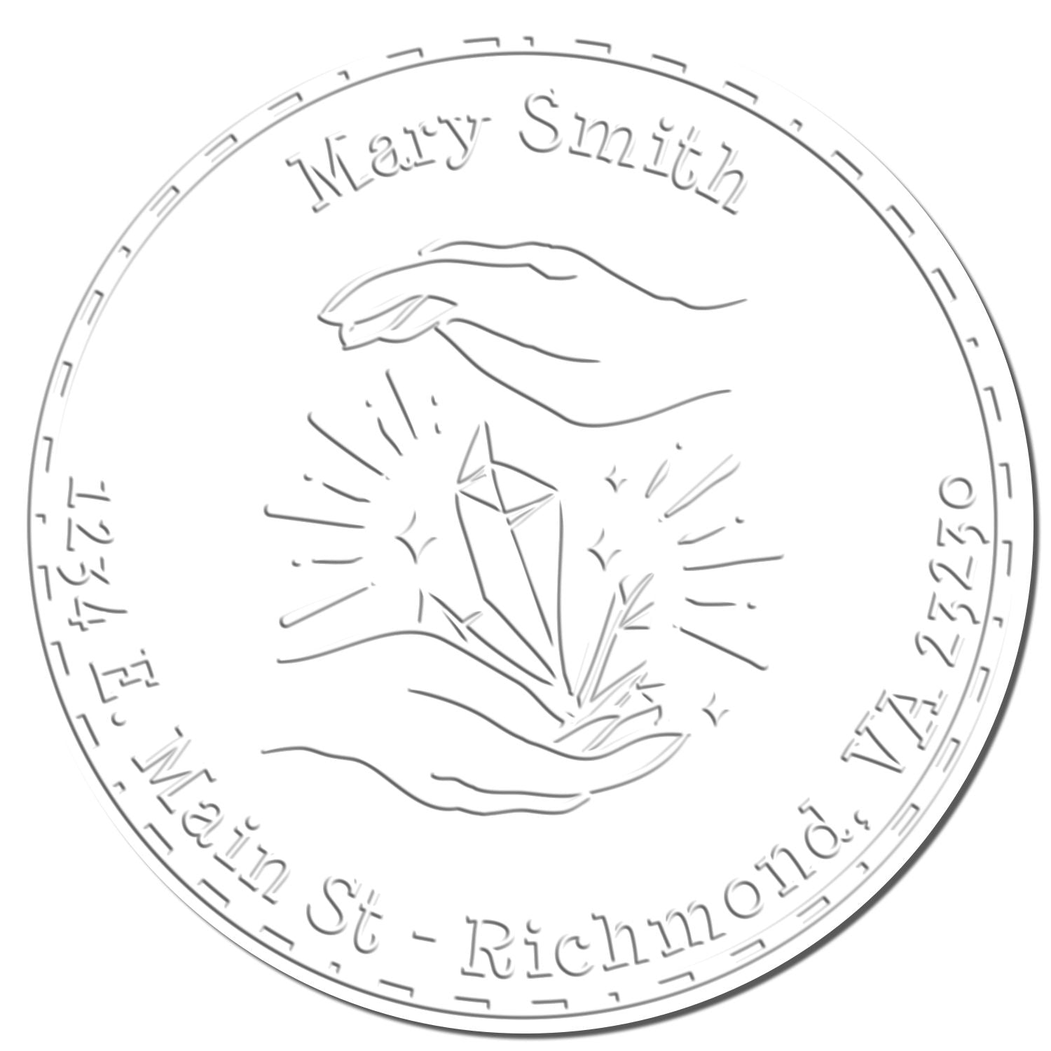 Hybrid Healing Gems Customized Mail Embosser - Engineer Seal Stamps