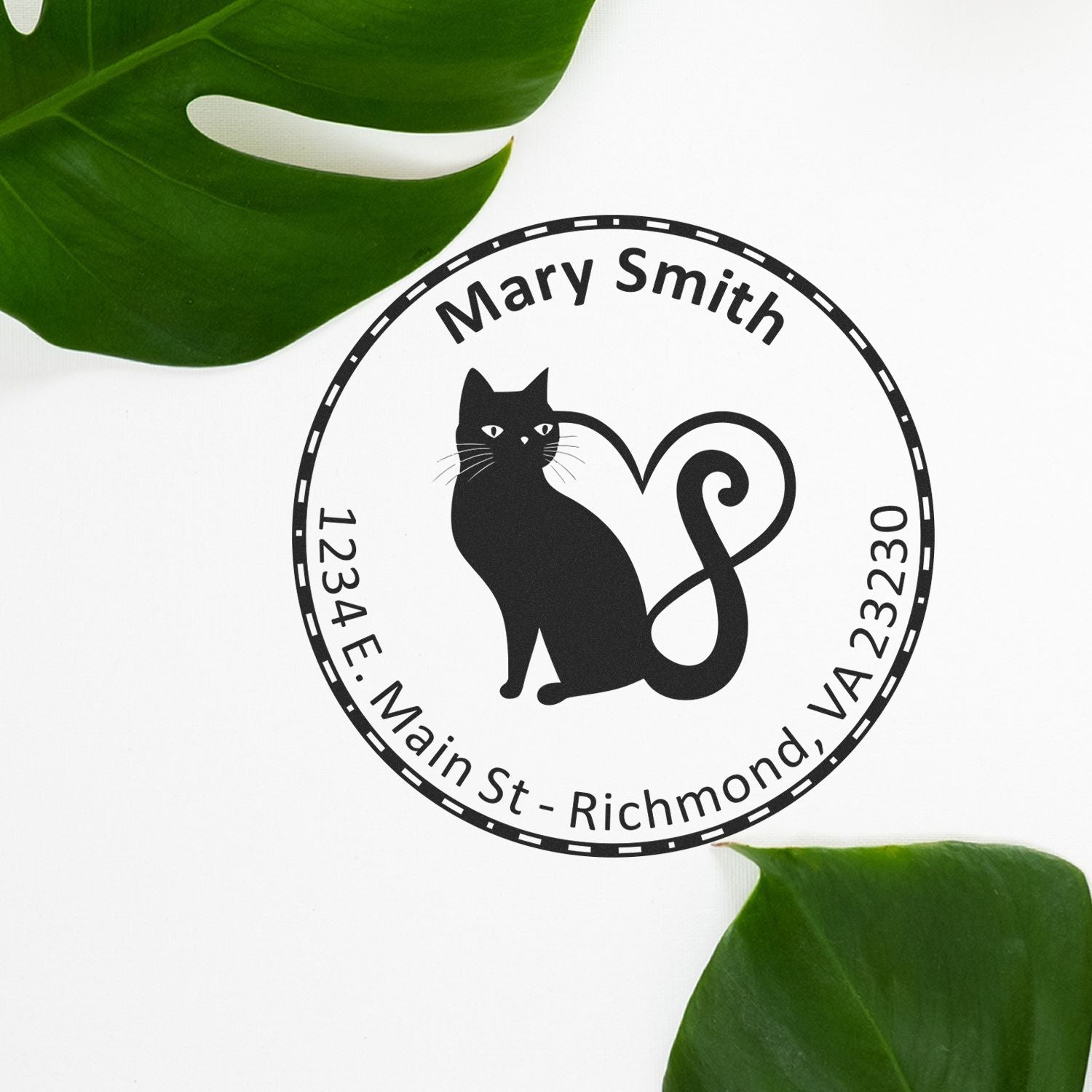 Wood Handle Kitten Love Custom Home Stamp - Engineer Seal Stamps