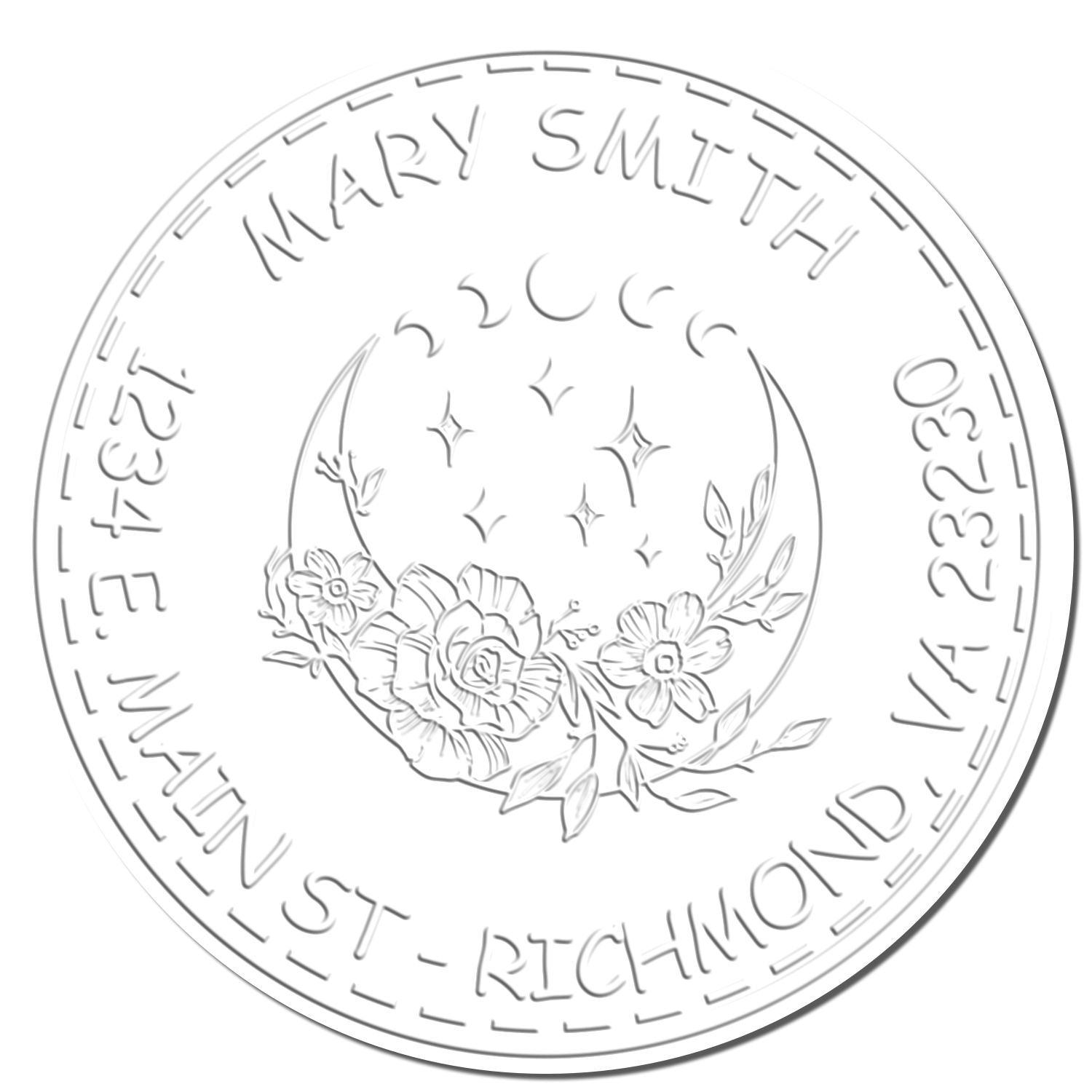 Desk Spiritual Sky Custom Made Name And Address Embossing Seal - Engineer Seal Stamps