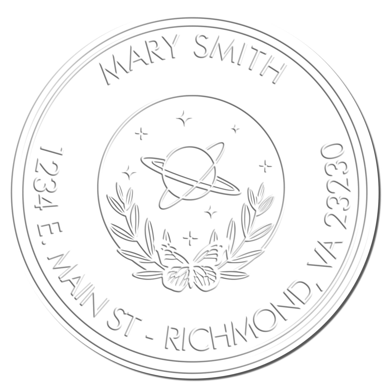 Hybrid Symbolic Solar Custom Made Mail Embossing Seal - Engineer Seal Stamps