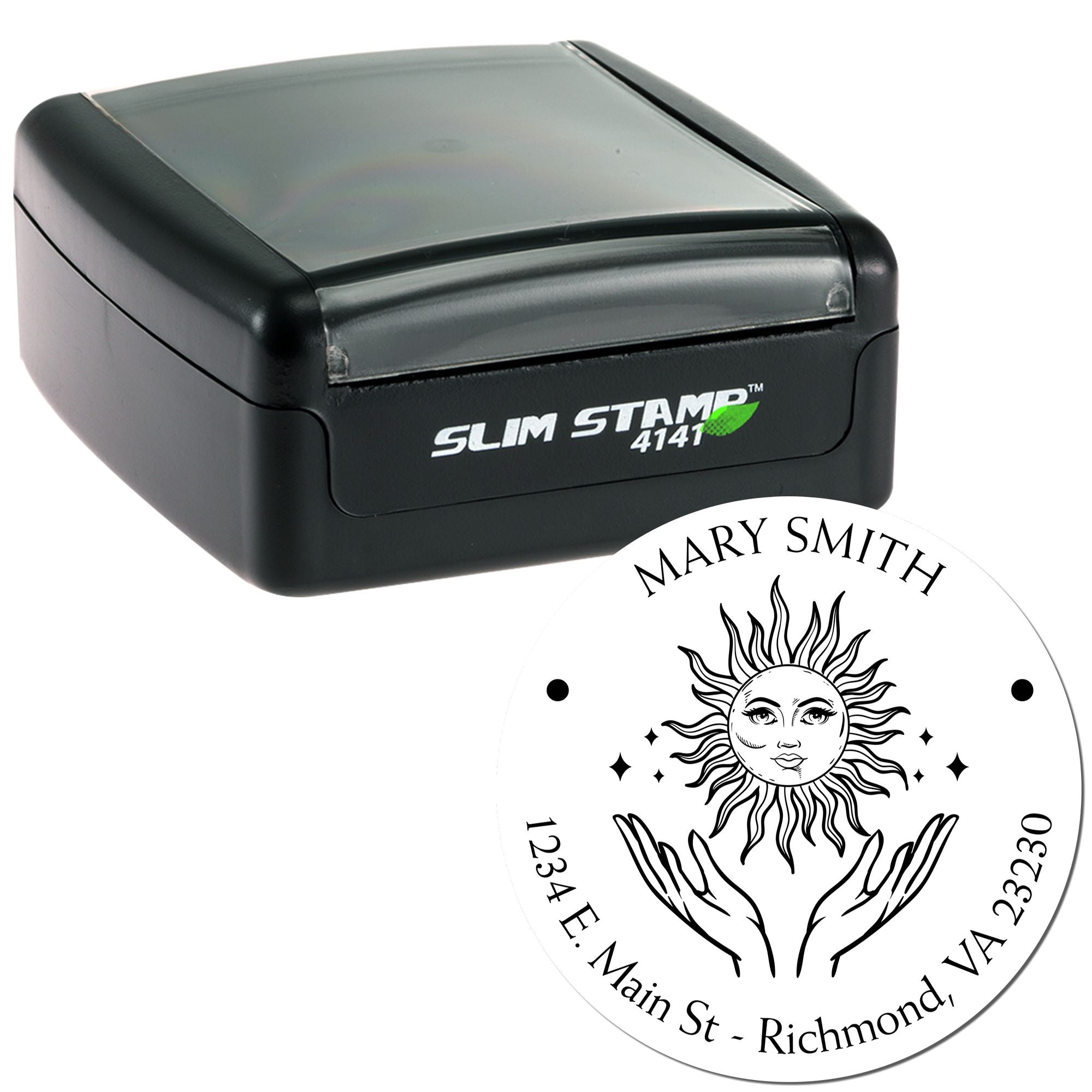 Portable Pre-Inked Intriguing Sun Custom Made Envelope Stamp - Engineer Seal Stamps