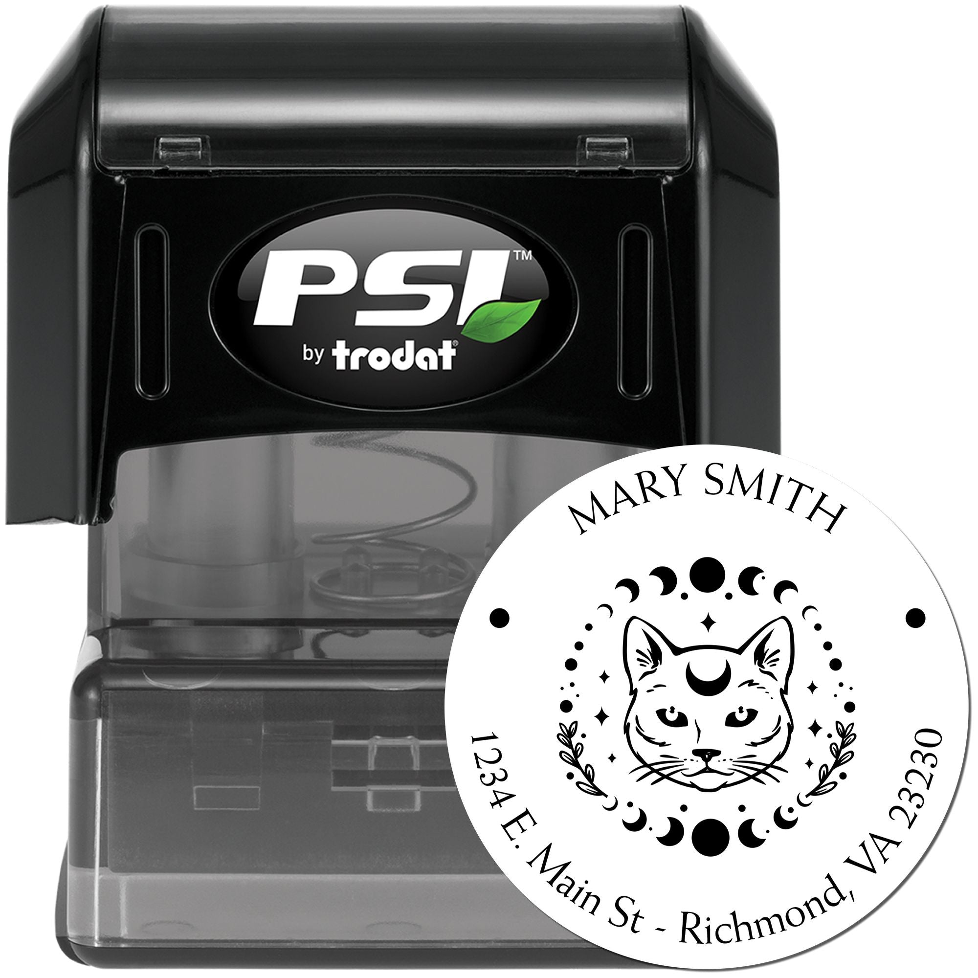 PSI Pre-Inked Supernatural Cat Custom New Home Stamp - Engineer Seal Stamps