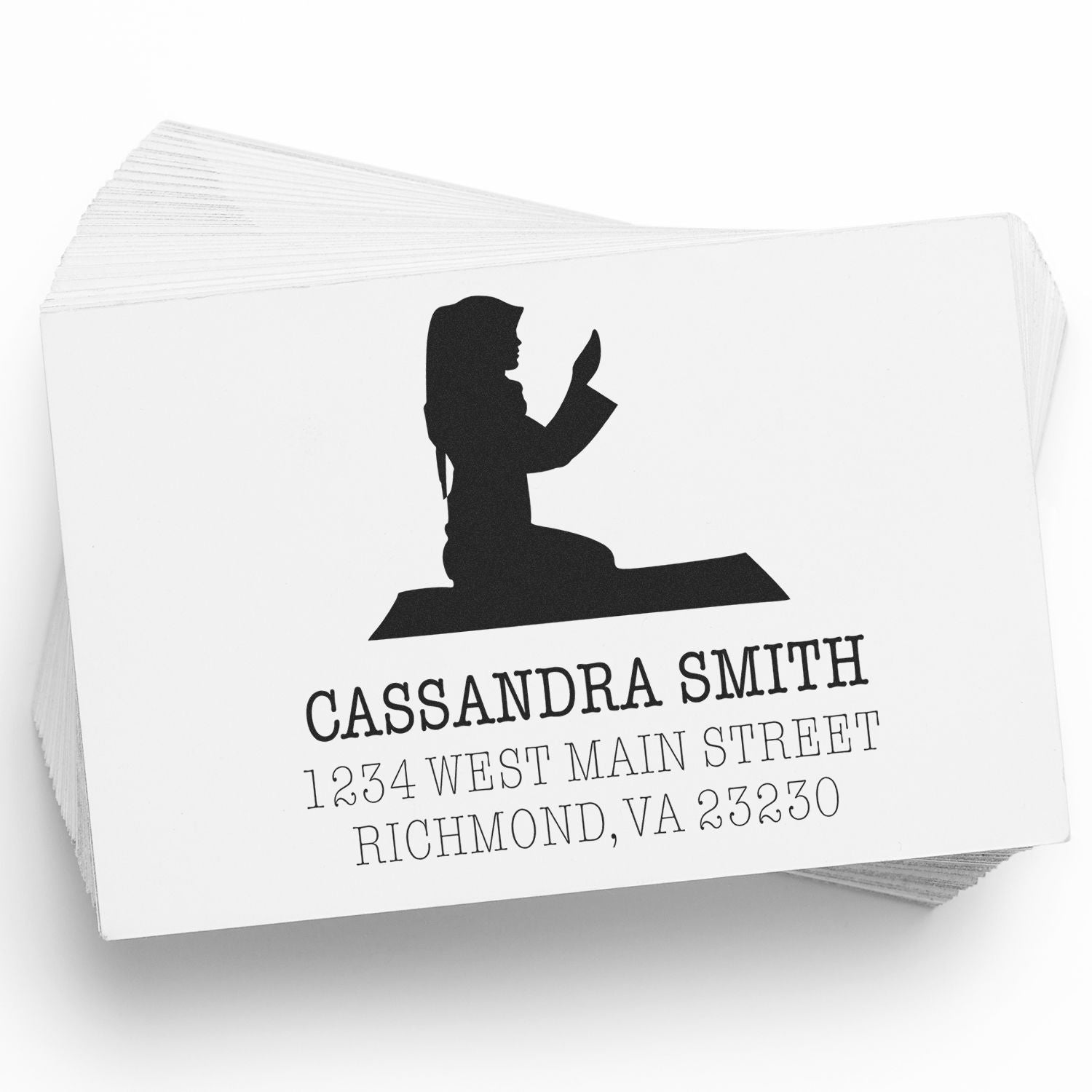 Muslim Thoughtful Prayers Personalized Return Address Stamper Pre-Inked - Engineer Seal Stamps