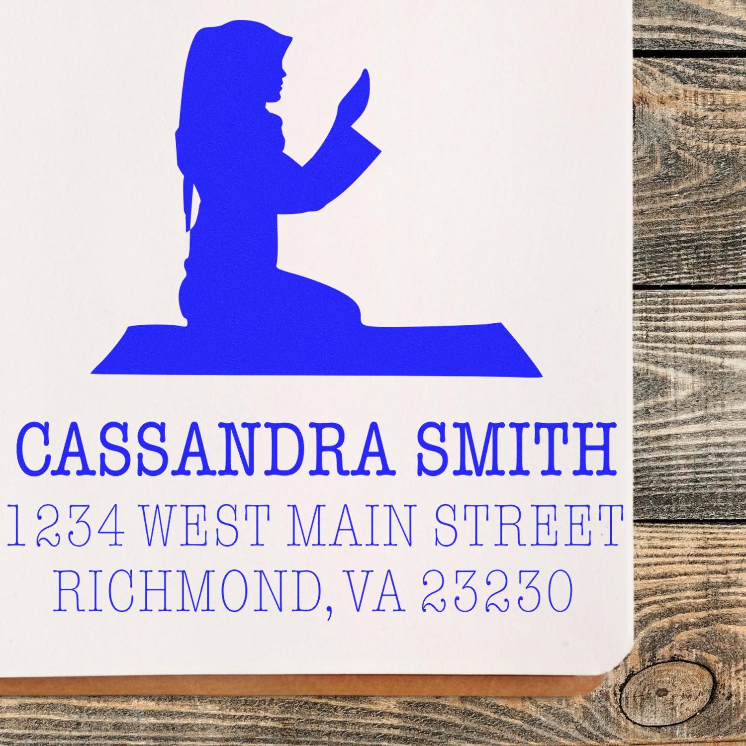 Muslim Thoughtful Prayers Personalized Return Address Stamper Pre-Inked - Engineer Seal Stamps