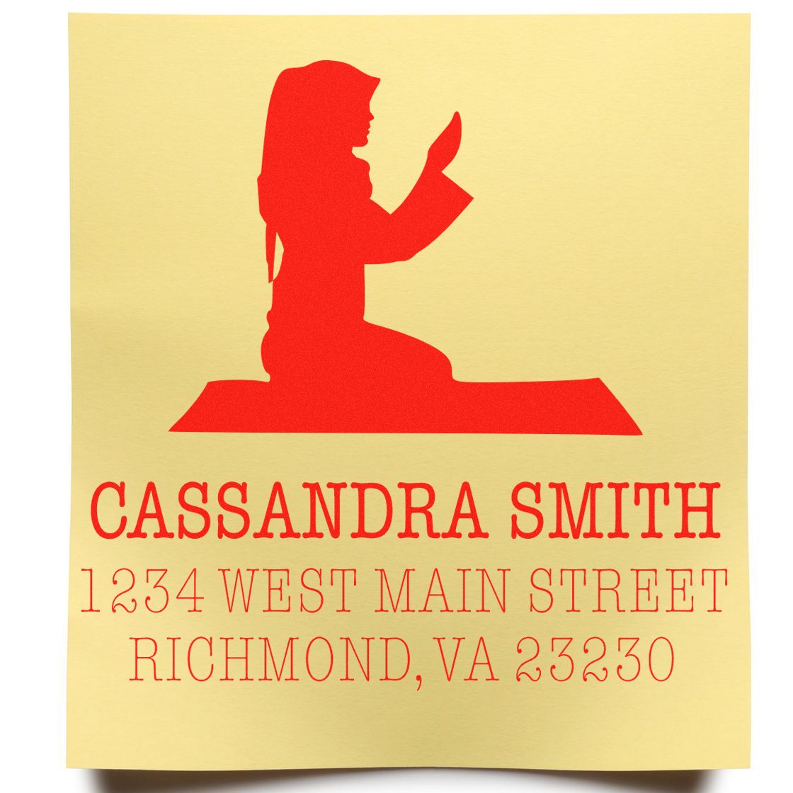 Muslim Thoughtful Prayers Personalized Return Address Stamper Pre-Inked - Engineer Seal Stamps