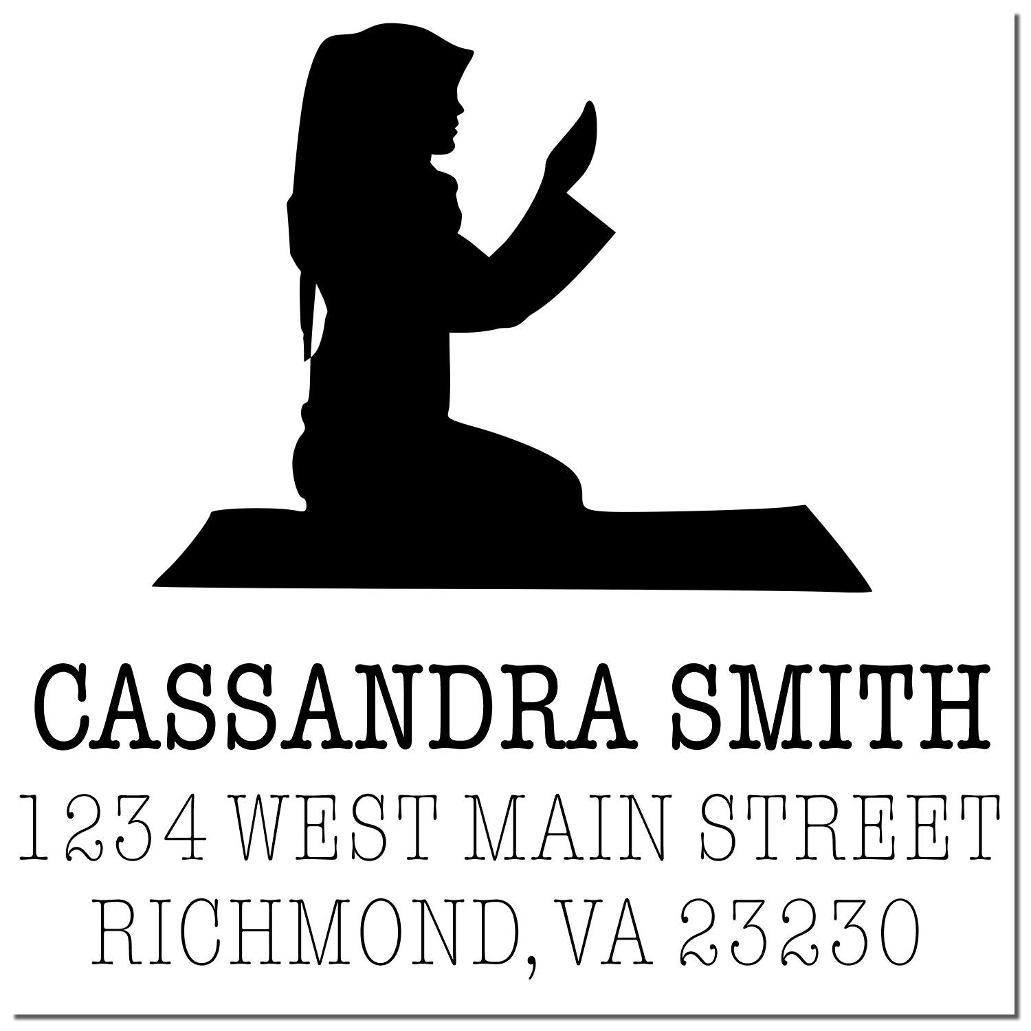 Muslim Thoughtful Prayers Personalized Return Address Stamper Pre-Inked - Engineer Seal Stamps